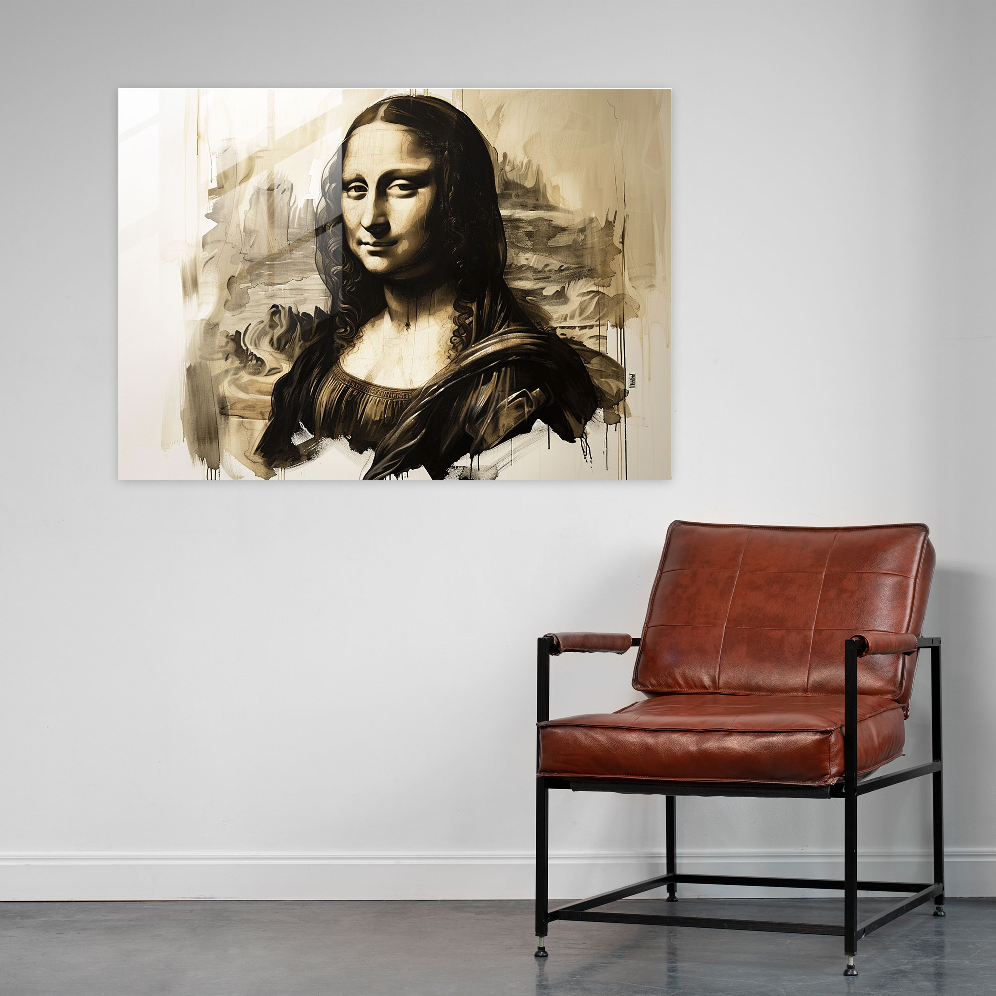 Leonardo Da Vinci Glass Print - Leonardo Da Vinci, Classic Portrait, Mona Lisa, Leonardo Da Vinci