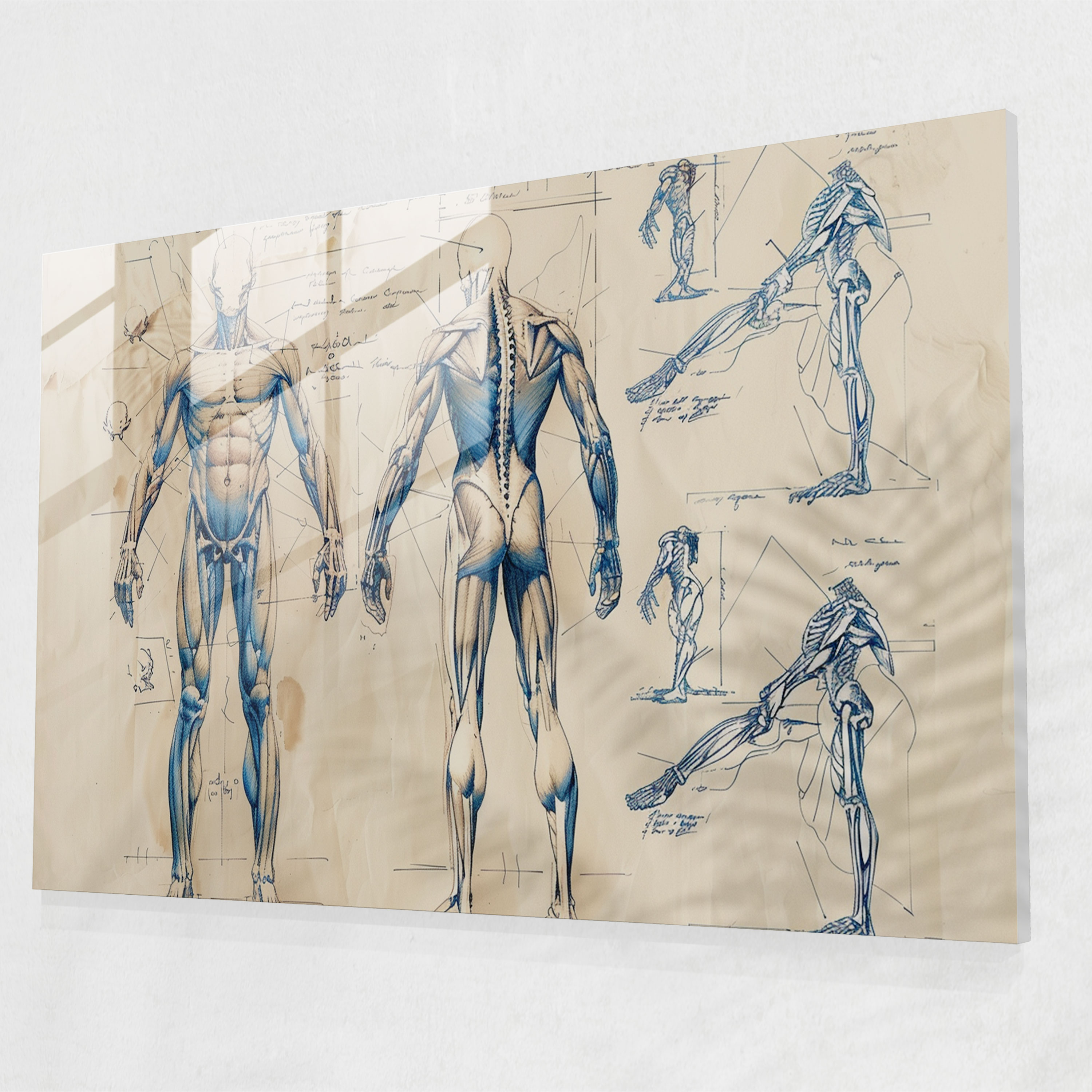 Leonardo Da Vinci Glass Wall Art - Leonardo Da Vinci, Glass Wall Art, Modern Art, Wall Decoration