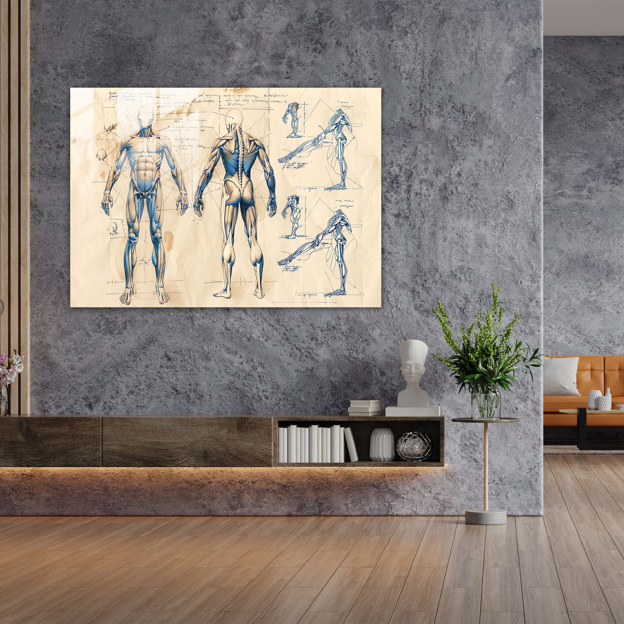 Leonardo Da Vinci Glass Wall Art - Leonardo Da Vinci, Glass Wall Art, Modern Art, Wall Decoration