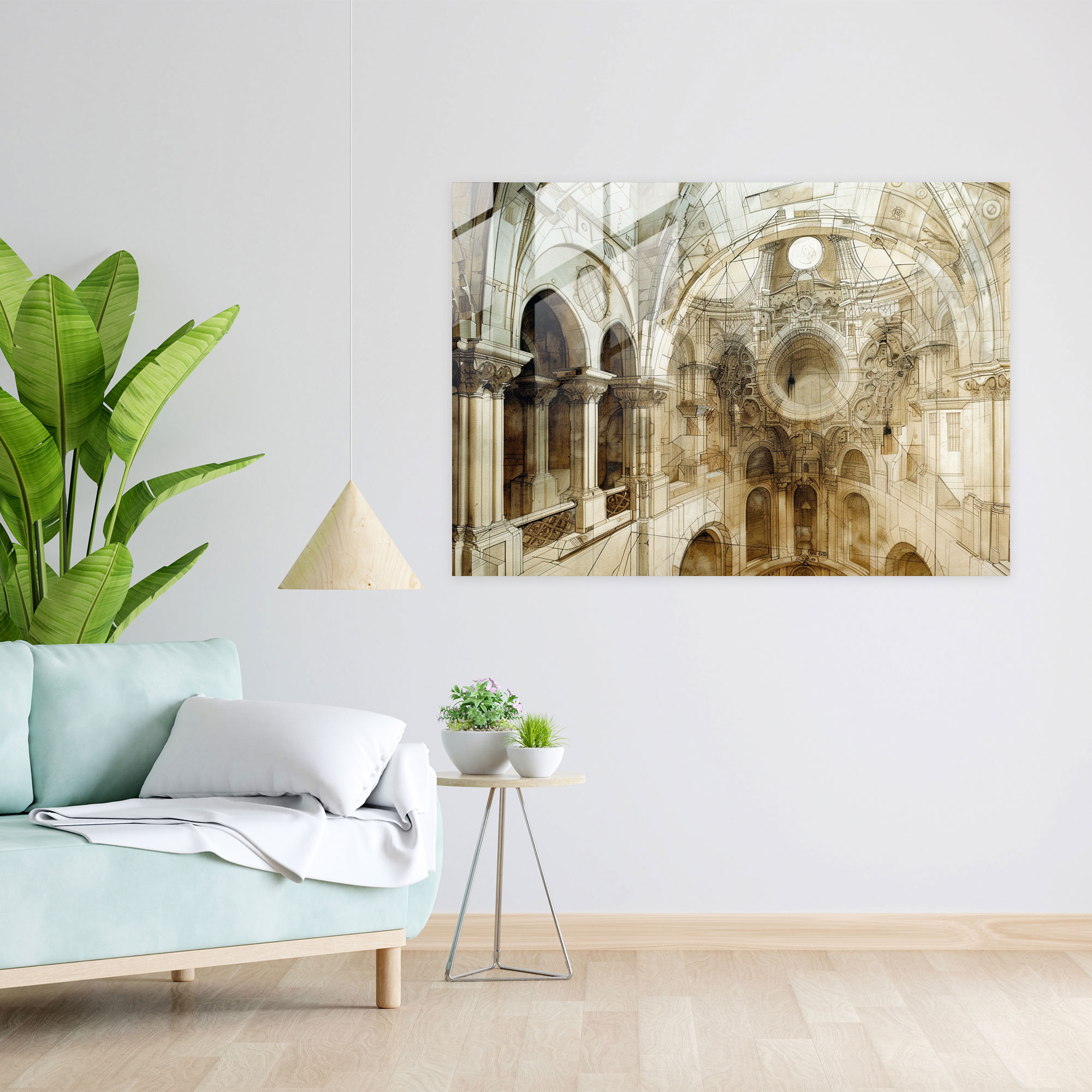 Leonardo Da Vinci Home Decoration - Leonardo Da Vinci, Wall Decoration, Architectural Design Drawing, Intricate Details
