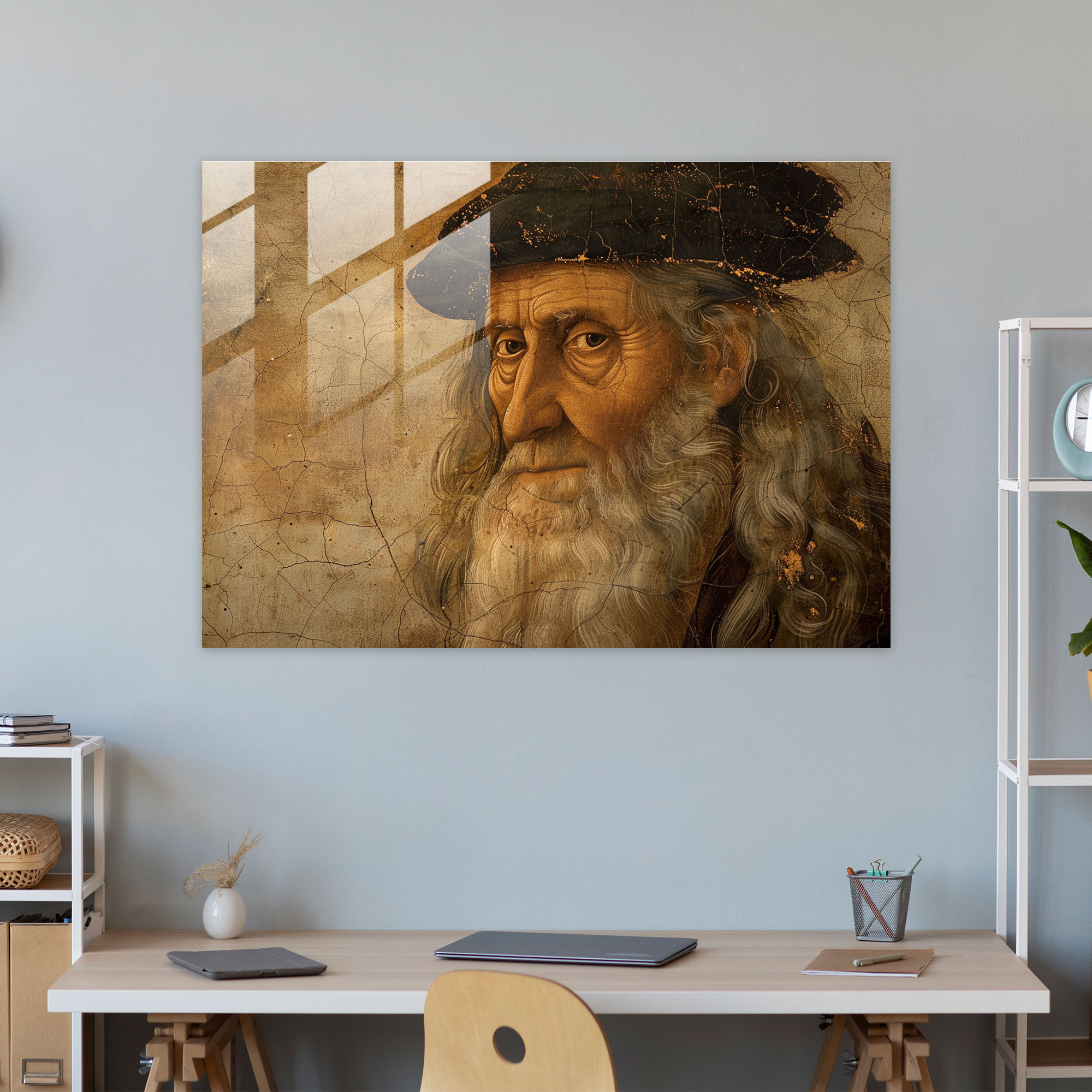 Leonardo Da Vinci Wall Decoration - Leonardo Da Vinci, Historical Figure, Renaissance Painting, Home Decoration