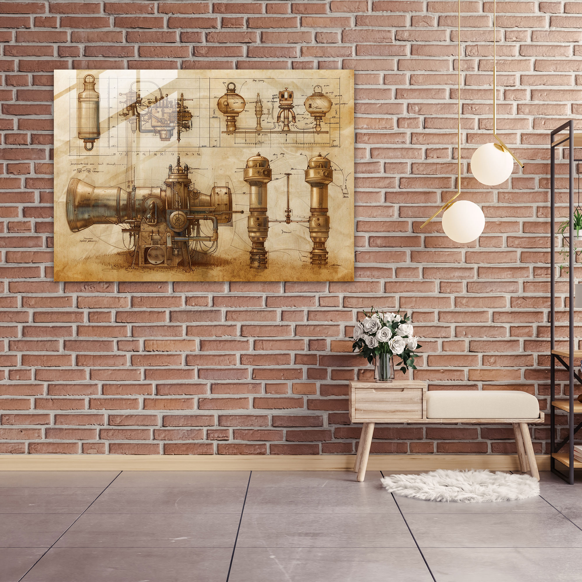 Leonardo Da Vinci Home Decoration - Leonardo Da Vinci, Glass Art, Modern Art, Glass Print
