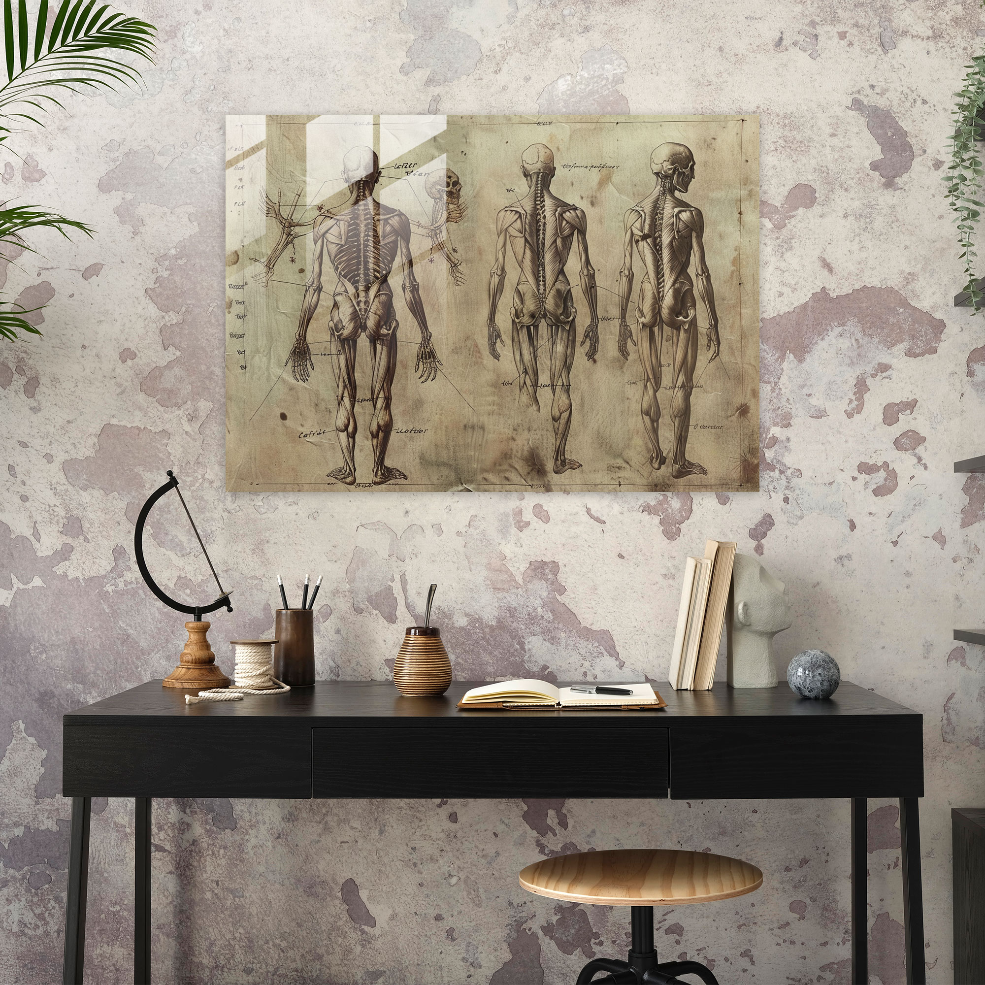Leonardo Da Vinci Glass Print - Leonardo Da Vinci, Glass Art, Glass Print, Glass Wall Art