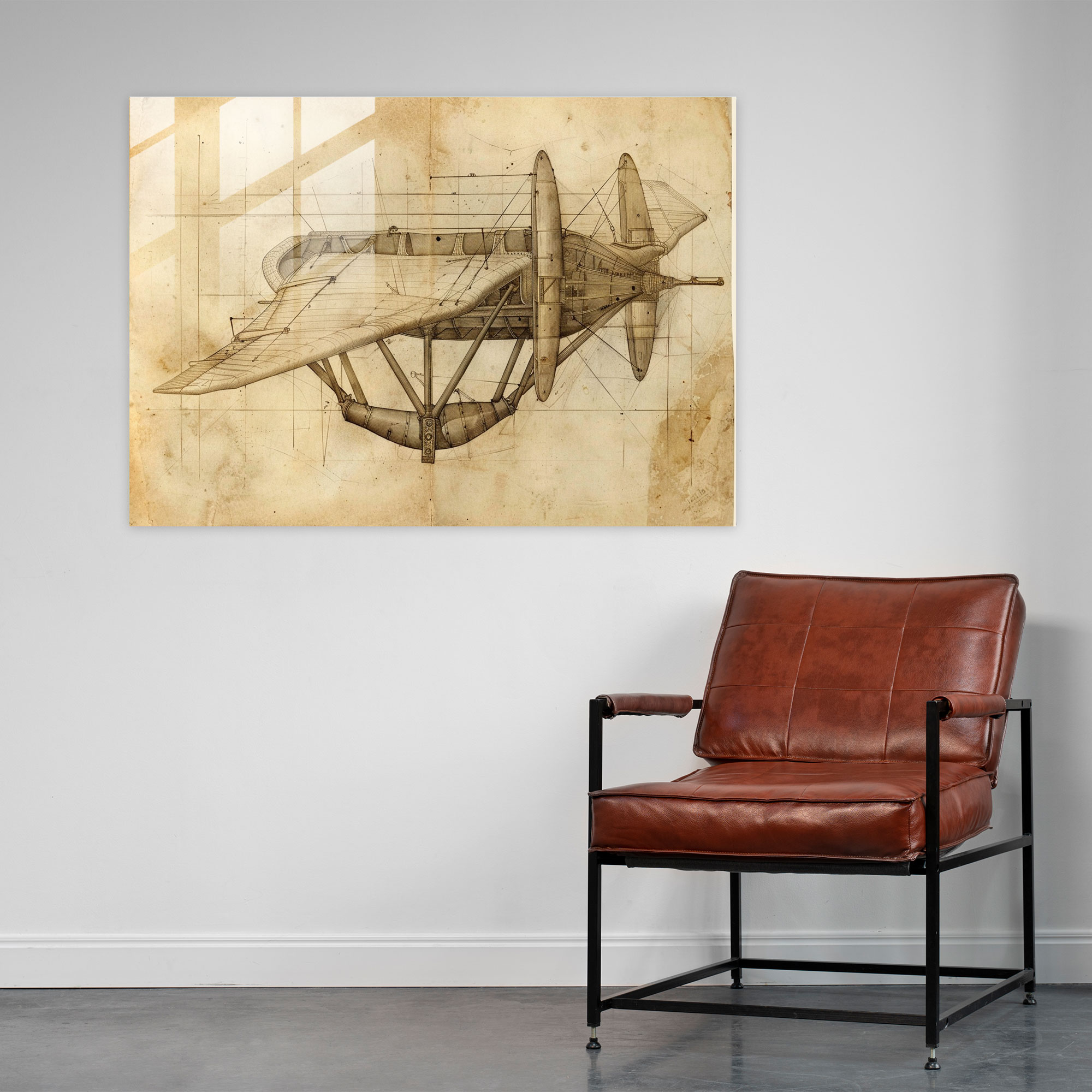 Leonardo Da Vinci Home Decoration - Leonardo Da Vinci, Glass Print, Glass Art, Leonardo Da Vinci