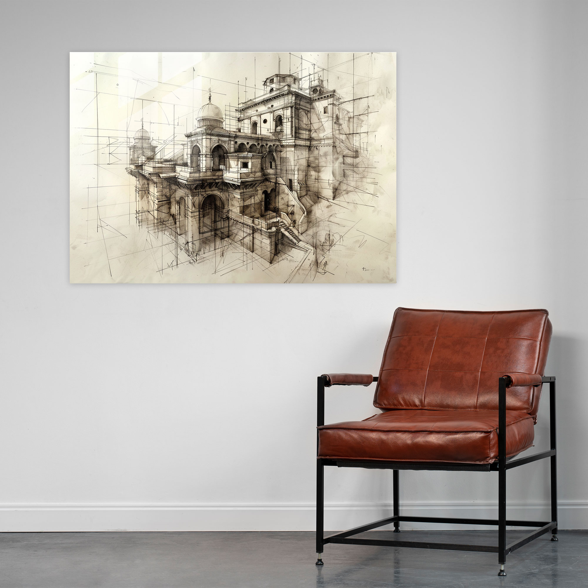 Leonardo Da Vinci Glass Art - Leonardo Da Vinci, Modern Art, Home Decoration, Glass Art