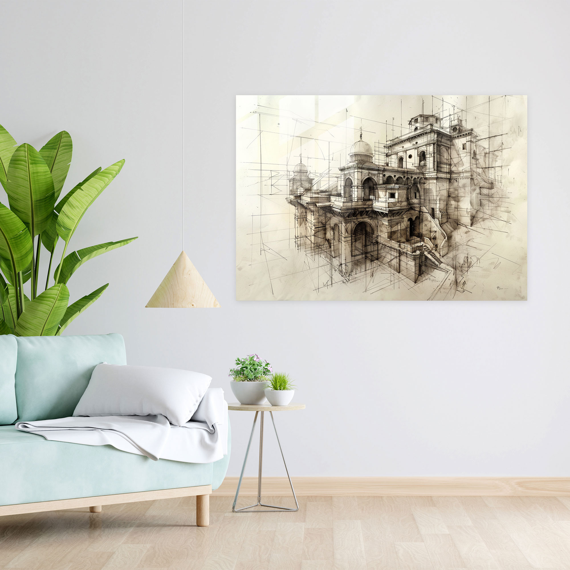 Leonardo Da Vinci Glass Art - Leonardo Da Vinci, Modern Art, Home Decoration, Glass Art