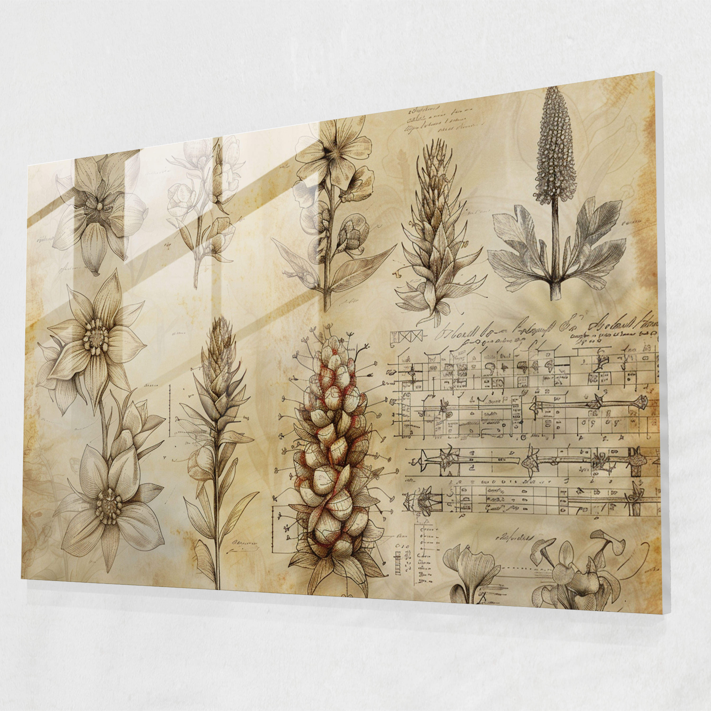 Leonardo Da Vinci Glass Print - Leonardo Da Vinci, Wall Decoration, Modern Art, Home Decoration