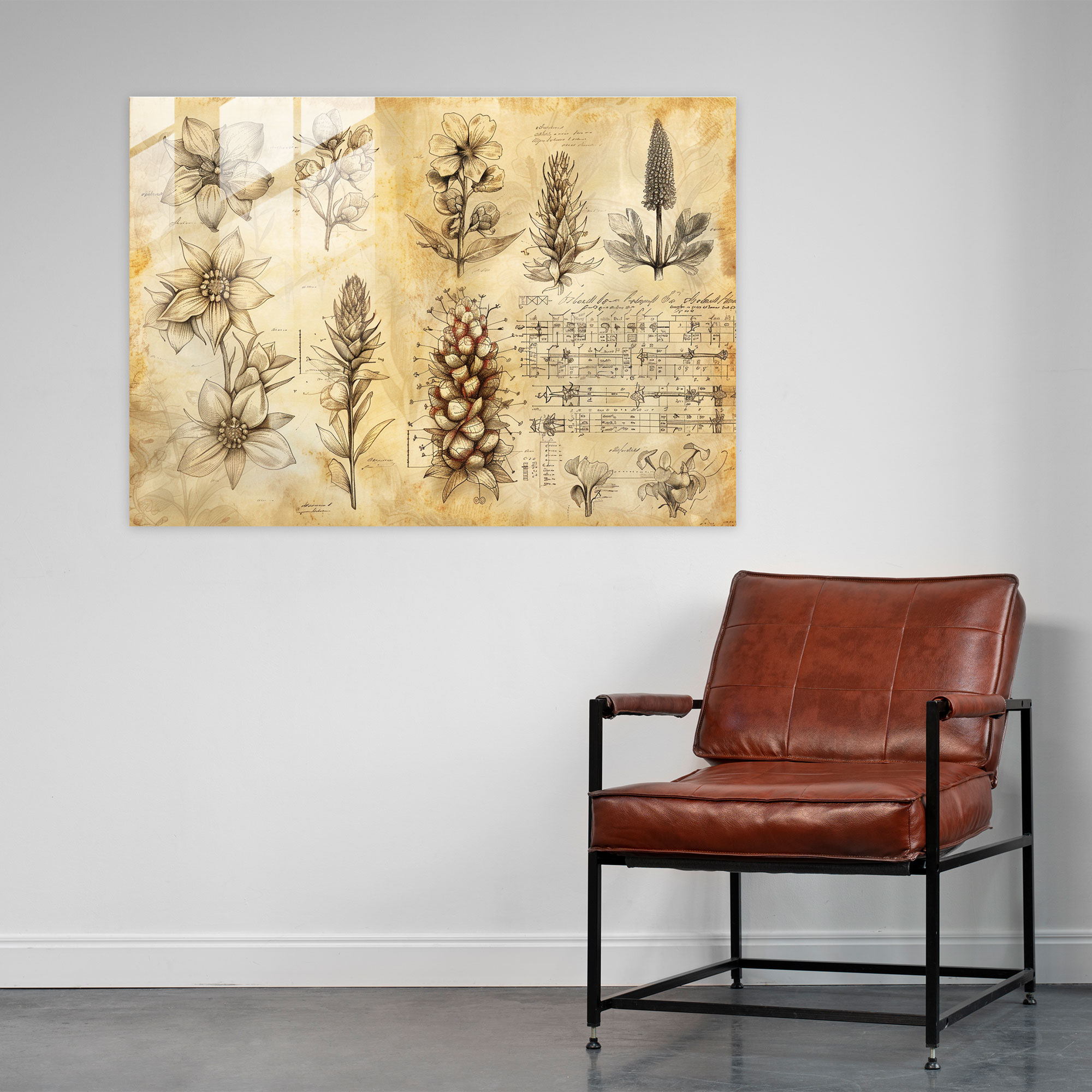Leonardo Da Vinci Glass Print - Leonardo Da Vinci, Wall Decoration, Modern Art, Home Decoration