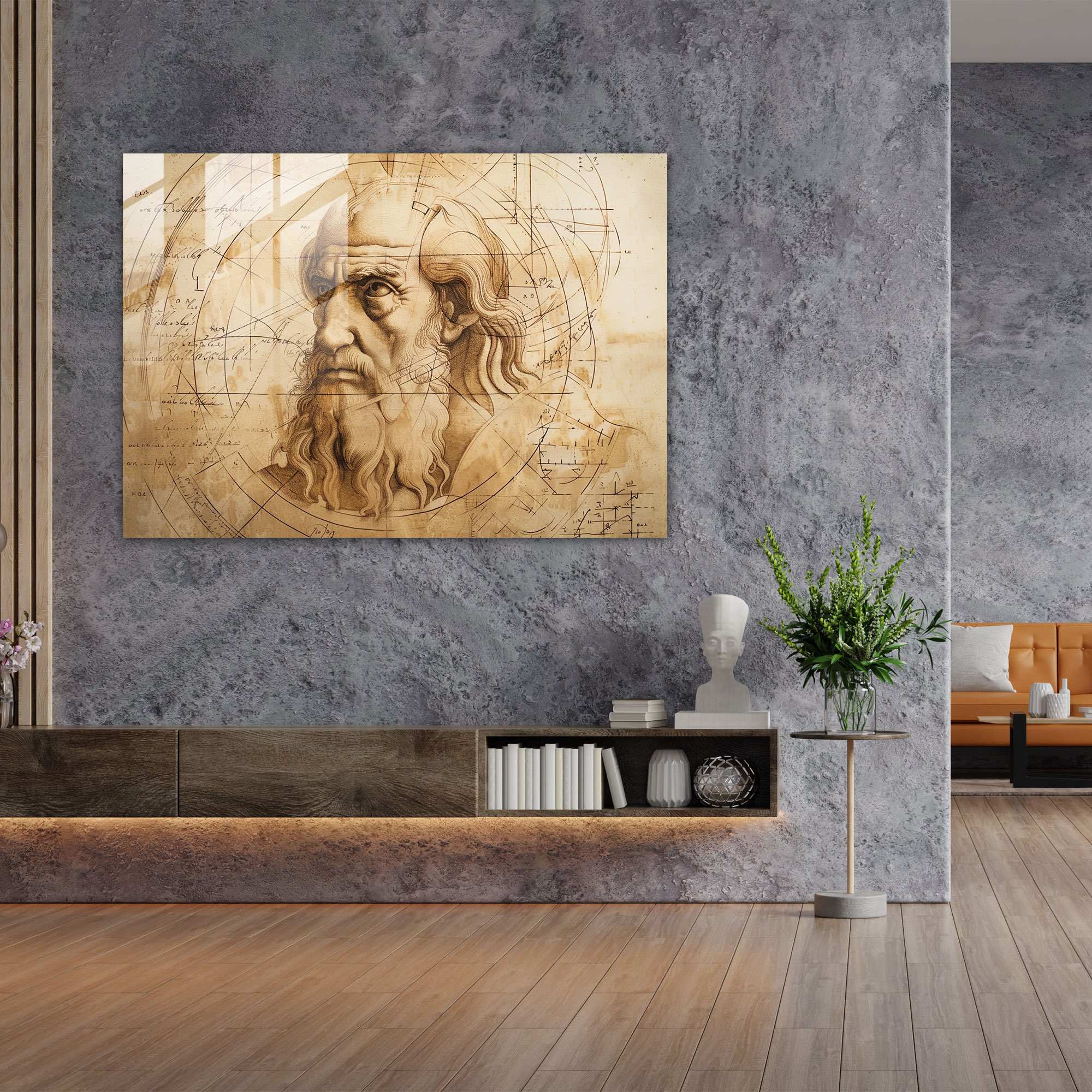 Leonardo Da Vinci Home Decoration - Leonardo Da Vinci, Leonardo Da Vinci, Home Decoration, Modern Art