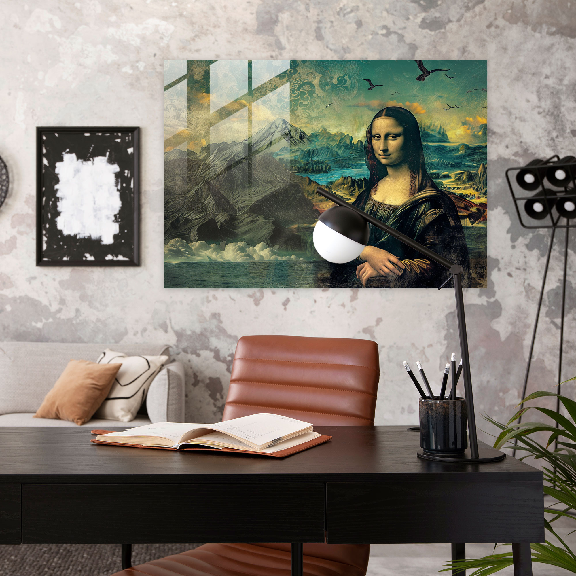 Leonardo Da Vinci Glass Print: Mona Lisa - Leonardo Da Vinci, Home Decoration, Wall Decoration, Leonardo Da Vinci