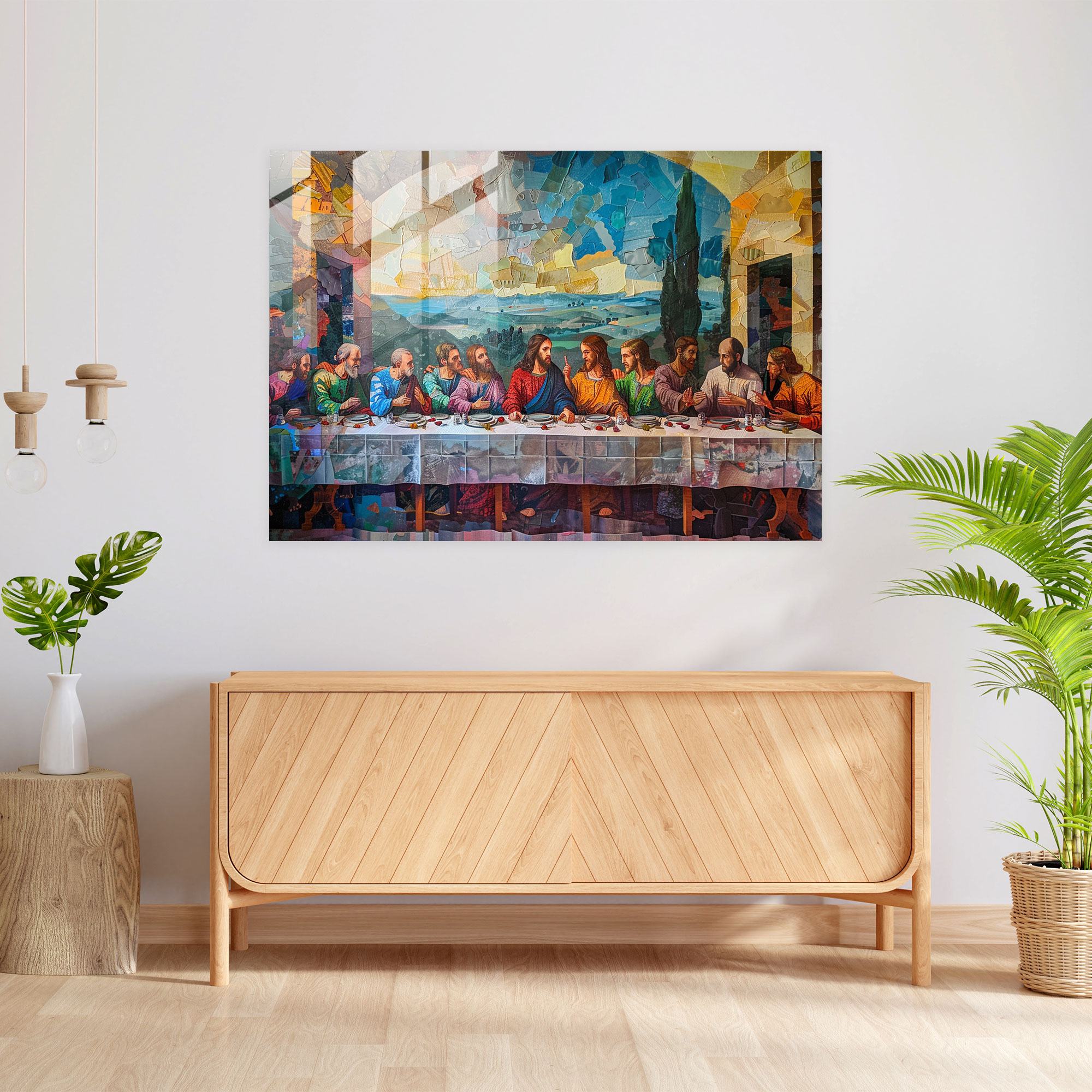 Leonardo Da Vinci Glass Print: The Last Supper - Leonardo Da Vinci, Home Decoration, Glass Print, Leonardo Da Vinci