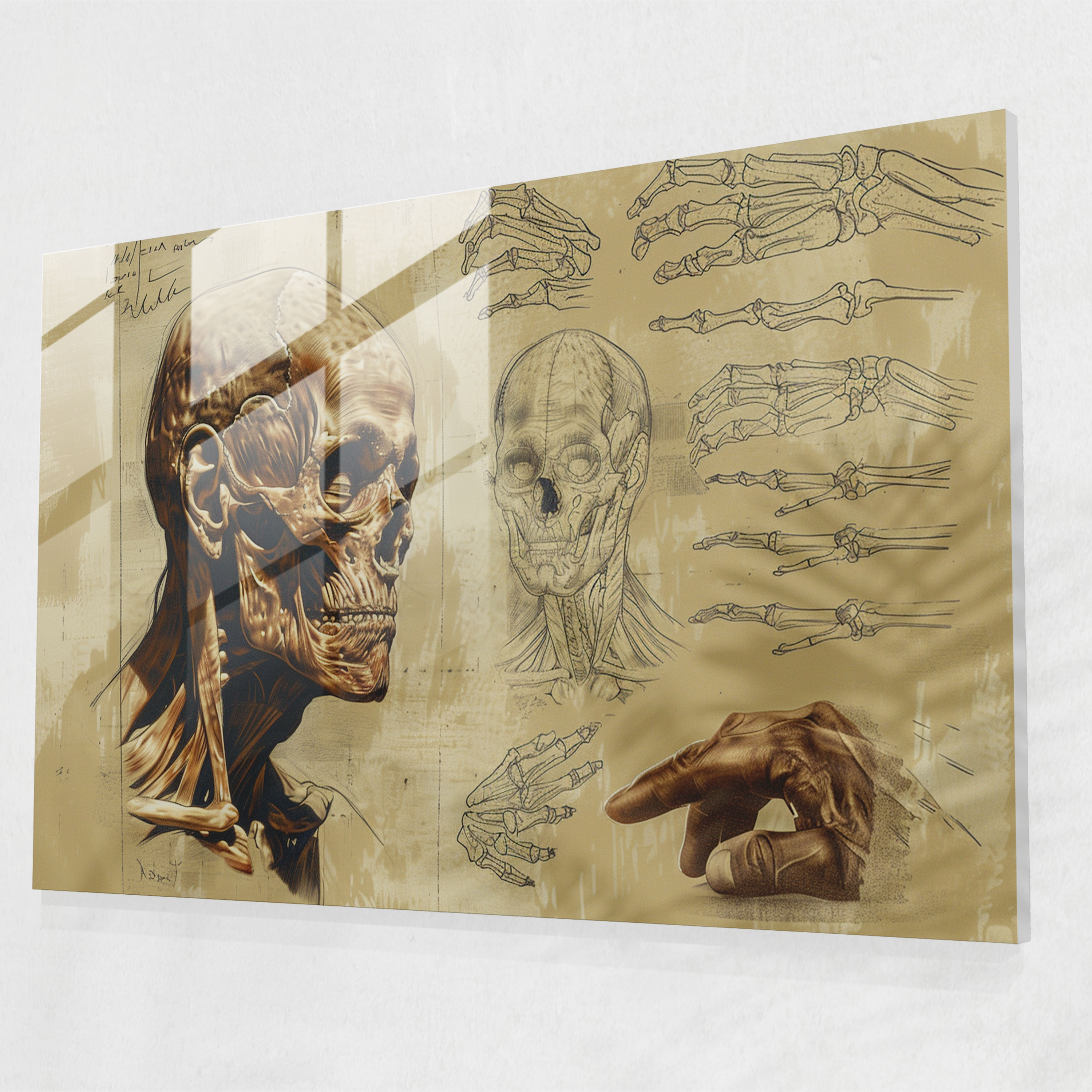 Leonardo Da Vinci Wall Decoration: Anatomy Studies - Leonardo Da Vinci, Leonardo Da Vinci, Wall Decoration