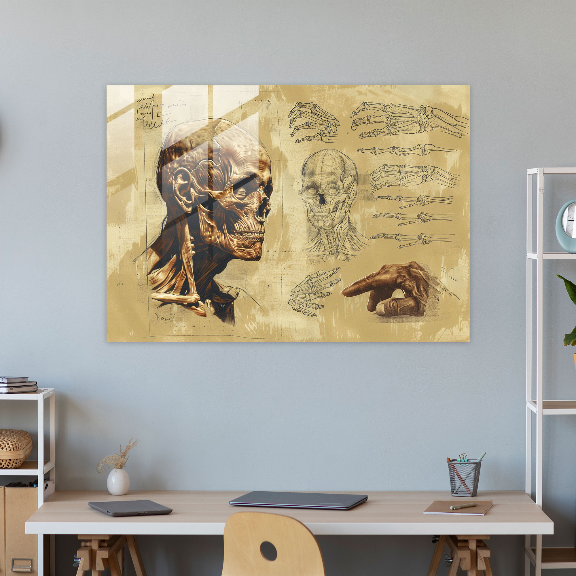 Leonardo Da Vinci Wall Decoration: Anatomy Studies - Leonardo Da Vinci, Leonardo Da Vinci, Wall Decoration