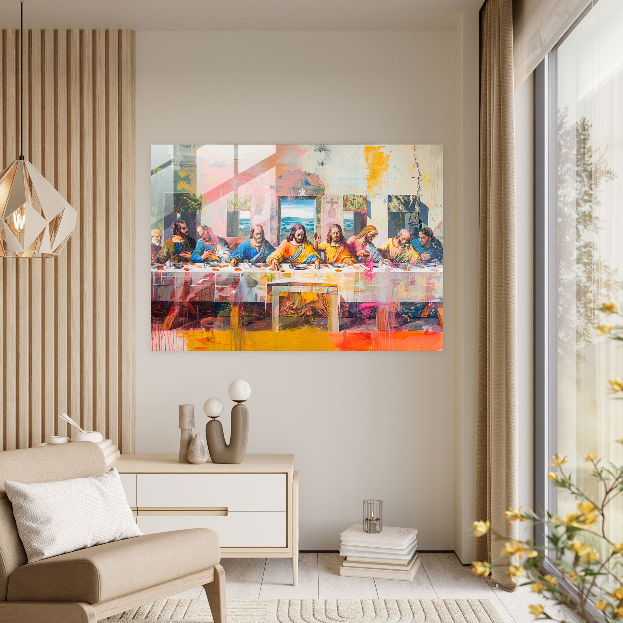 Leonardo Da Vinci Home Decoration: Last Supper Painting - Leonardo Da Vinci, Religious Art, Timeless Piece, Home Decoration
