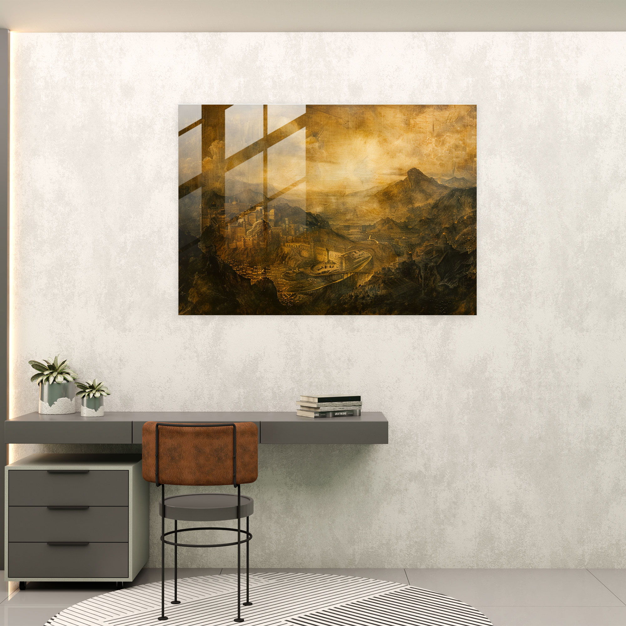 Leonardo Da Vinci Home Decoration - Leonardo Da Vinci, Glass Wall Art, Modern Art, Leonardo Da Vinci