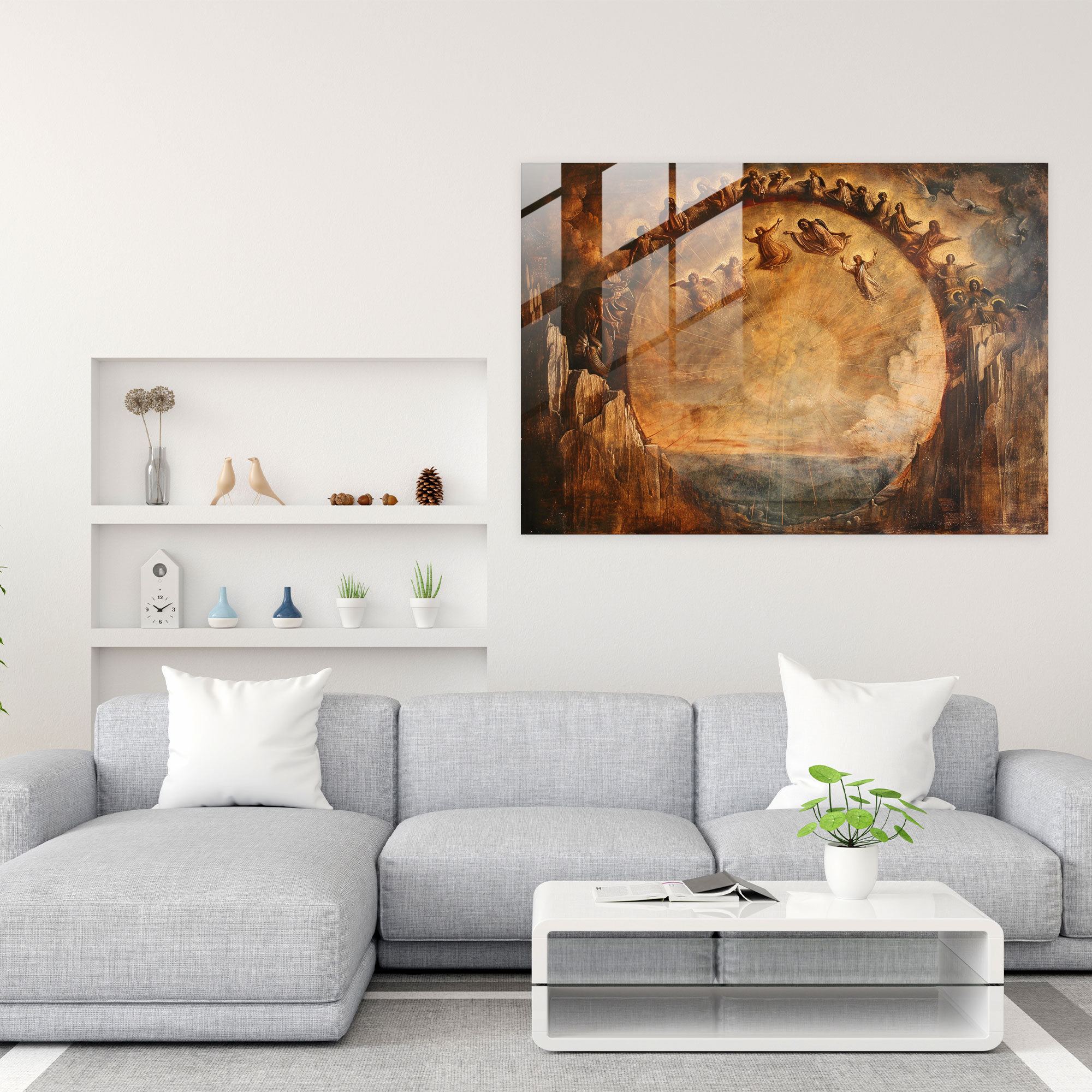 Leonardo Da Vinci Glass Art - Leonardo Da Vinci, Glass Art, Modern Art, Wall Decoration