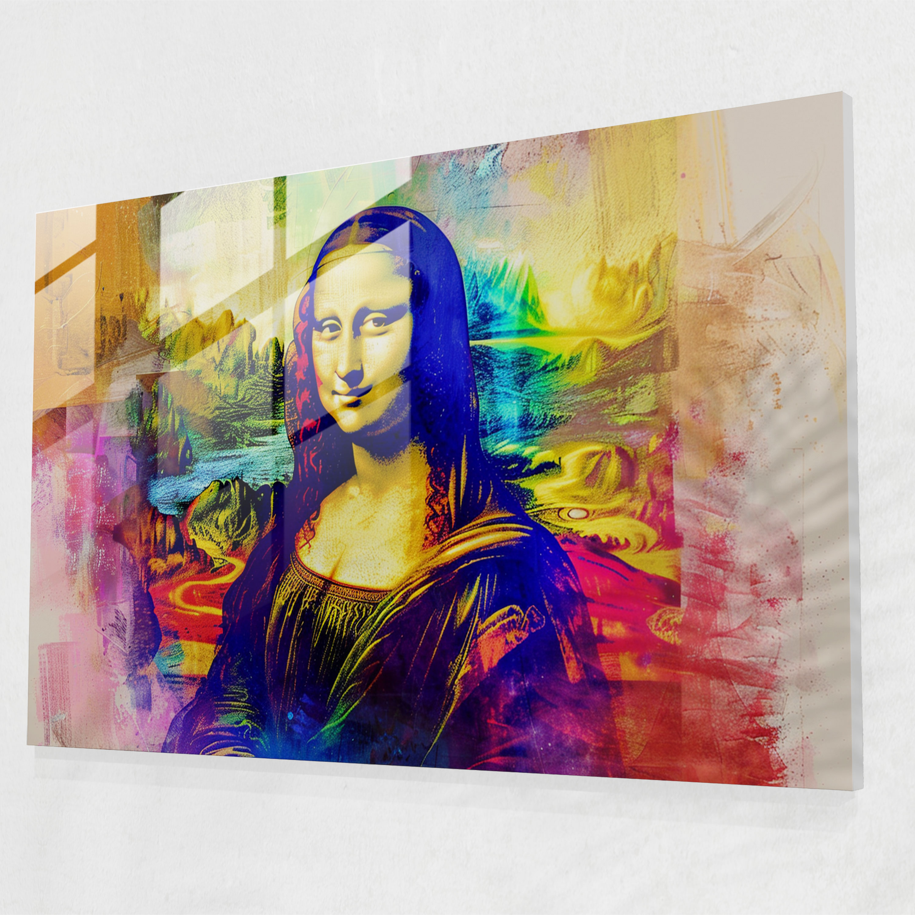 Leonardo Da Vinci Glass Print - Leonardo Da Vinci, Home Decoration, Leonardo Da Vinci, Glass Art