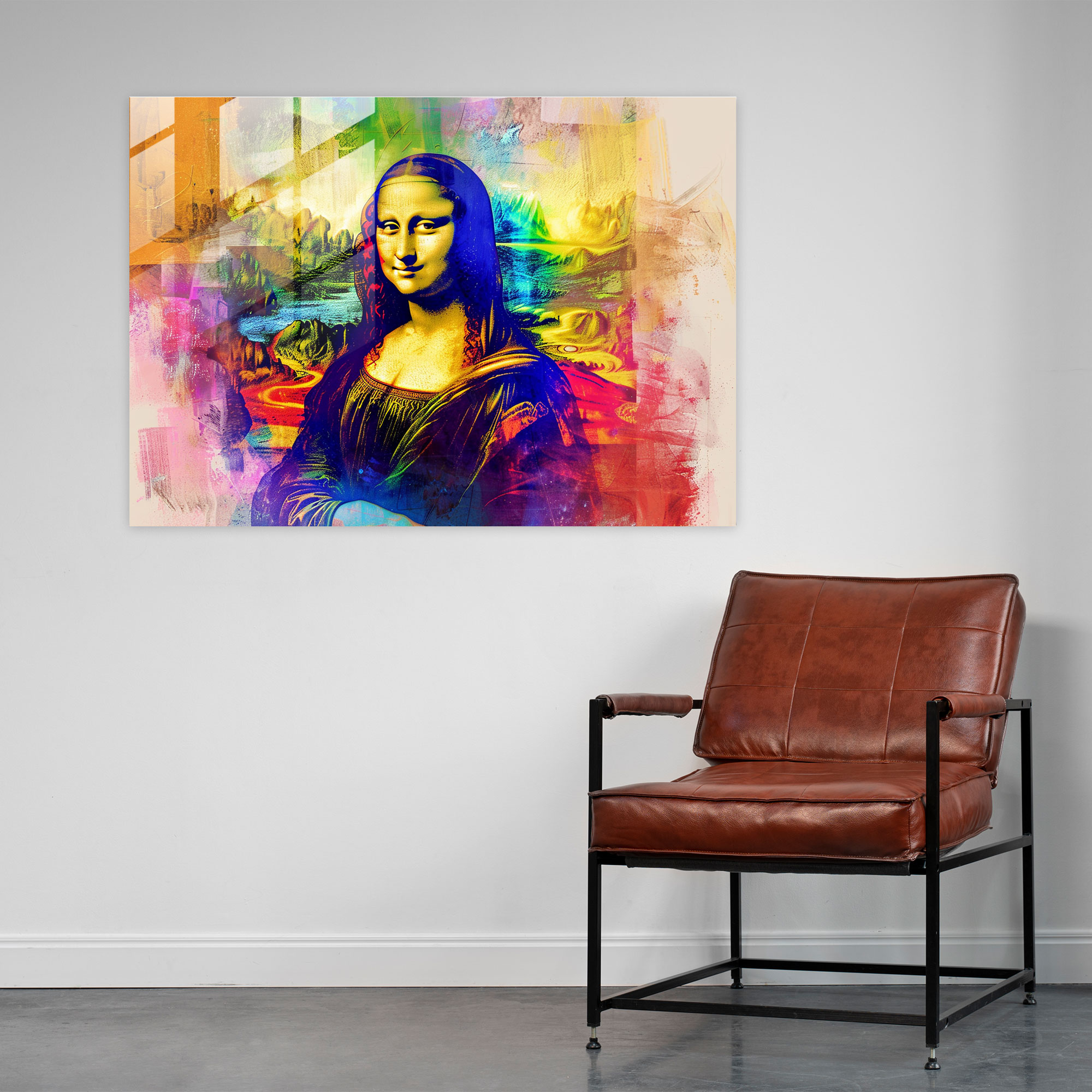 Leonardo Da Vinci Glass Print - Leonardo Da Vinci, Home Decoration, Leonardo Da Vinci, Glass Art
