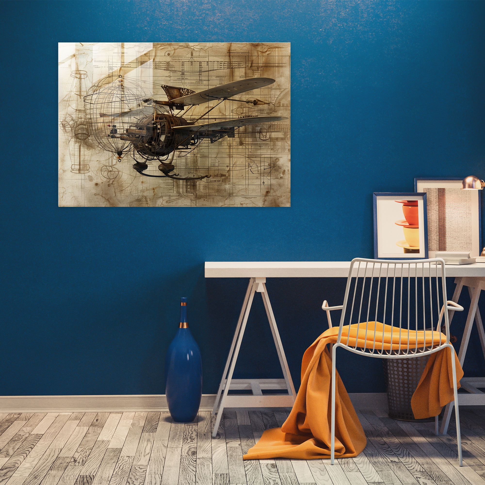 Leonardo Da Vinci Glass Wall Art - Leonardo Da Vinci, Glass Wall Art, Home Decoration, Glass Print