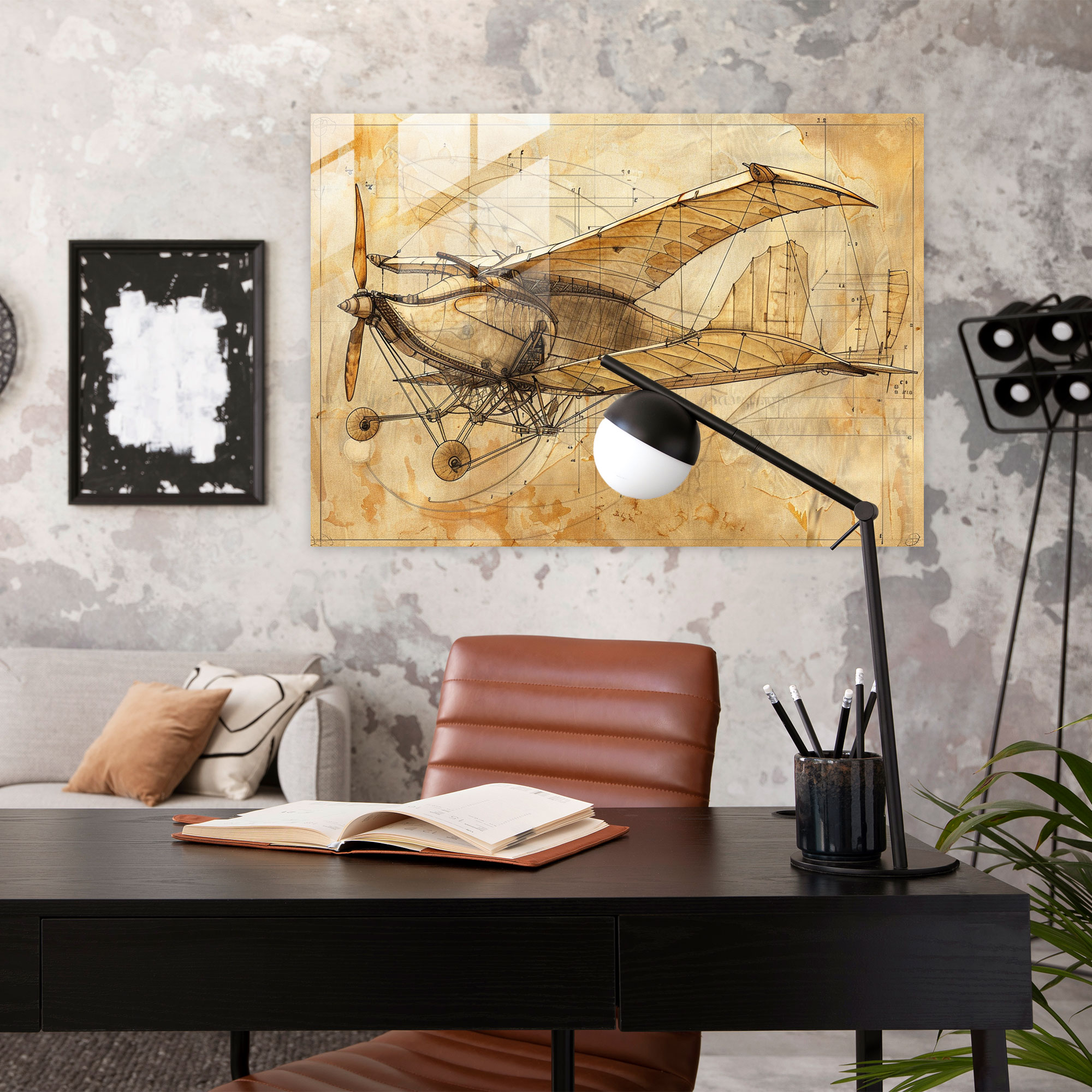 Leonardo Da Vinci Modern Art - Leonardo Da Vinci, Glass Wall Art, Leonardo Da Vinci, Modern Art