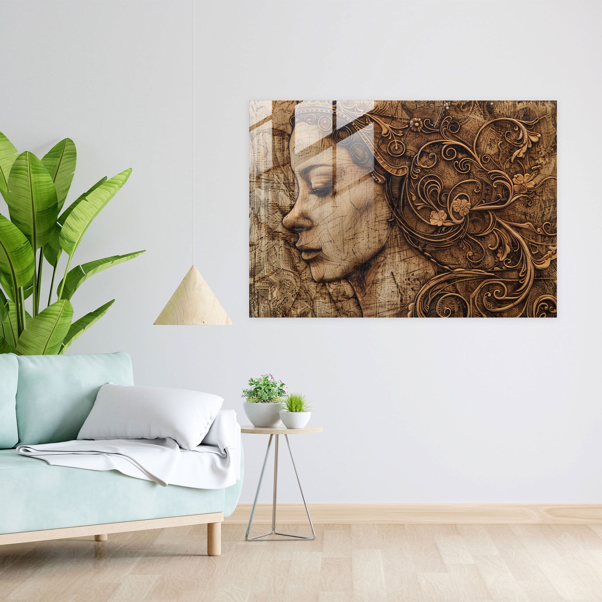 Leonardo Da Vinci Glass Wall Art - Leonardo Da Vinci, Wall Decoration, Leonardo Da Vinci, Glass Art
