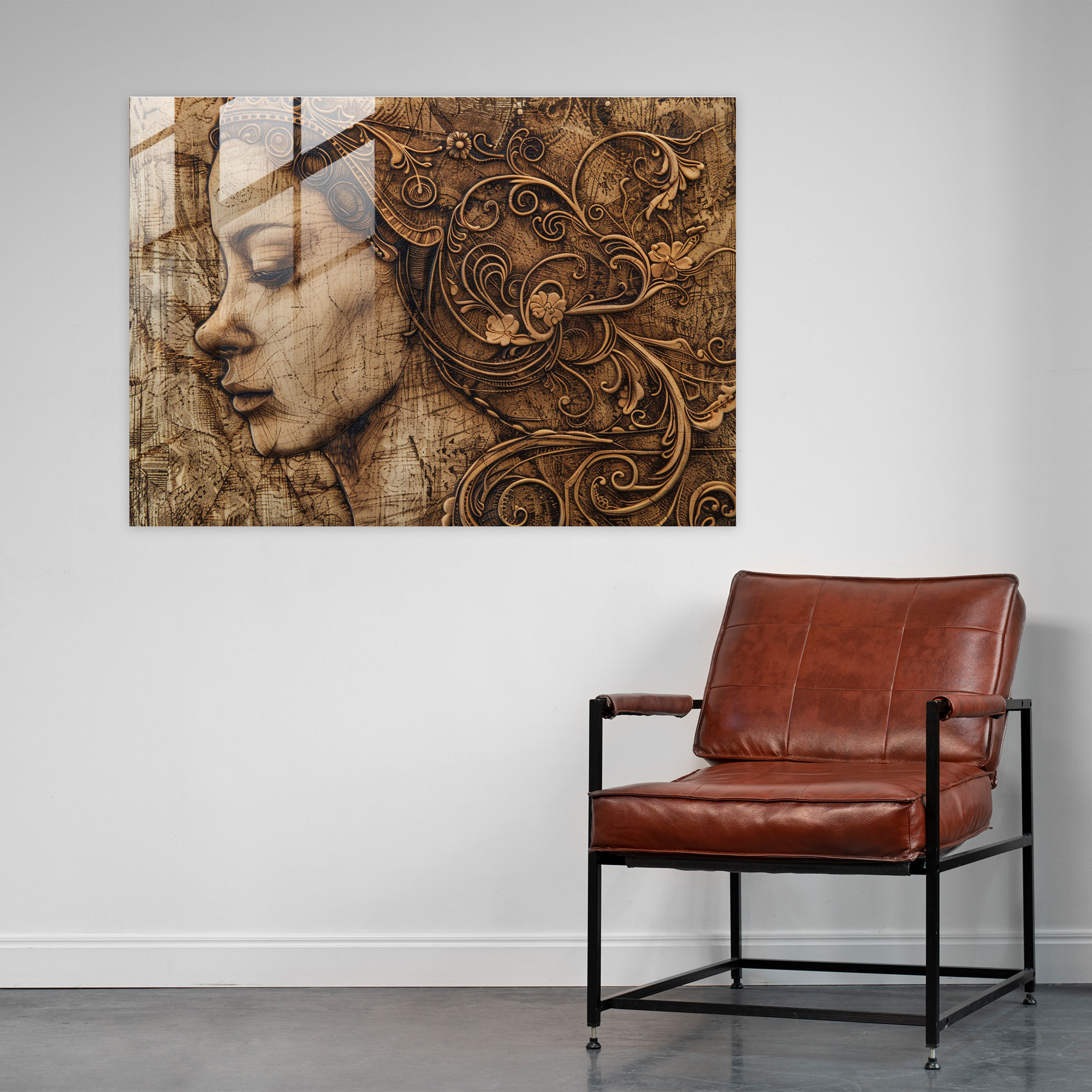 Leonardo Da Vinci Glass Wall Art - Leonardo Da Vinci, Wall Decoration, Leonardo Da Vinci, Glass Art