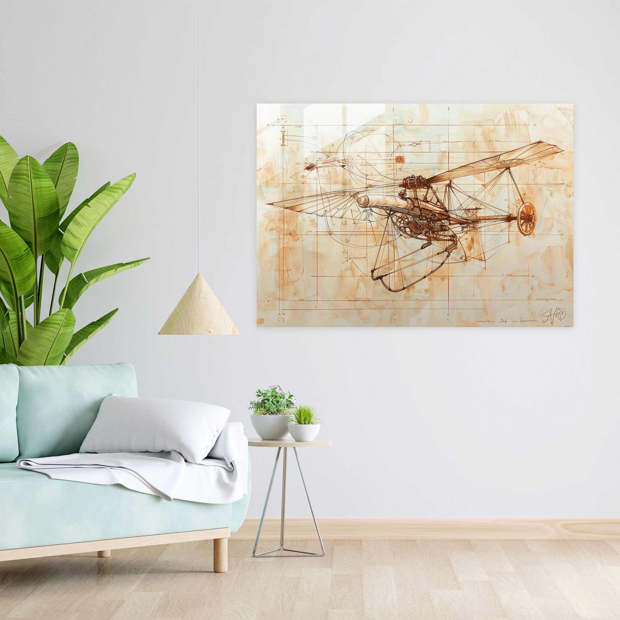 Leonardo Da Vinci Glass Print - Leonardo Da Vinci, Leonardo Da Vinci, Glass Print, Modern Art