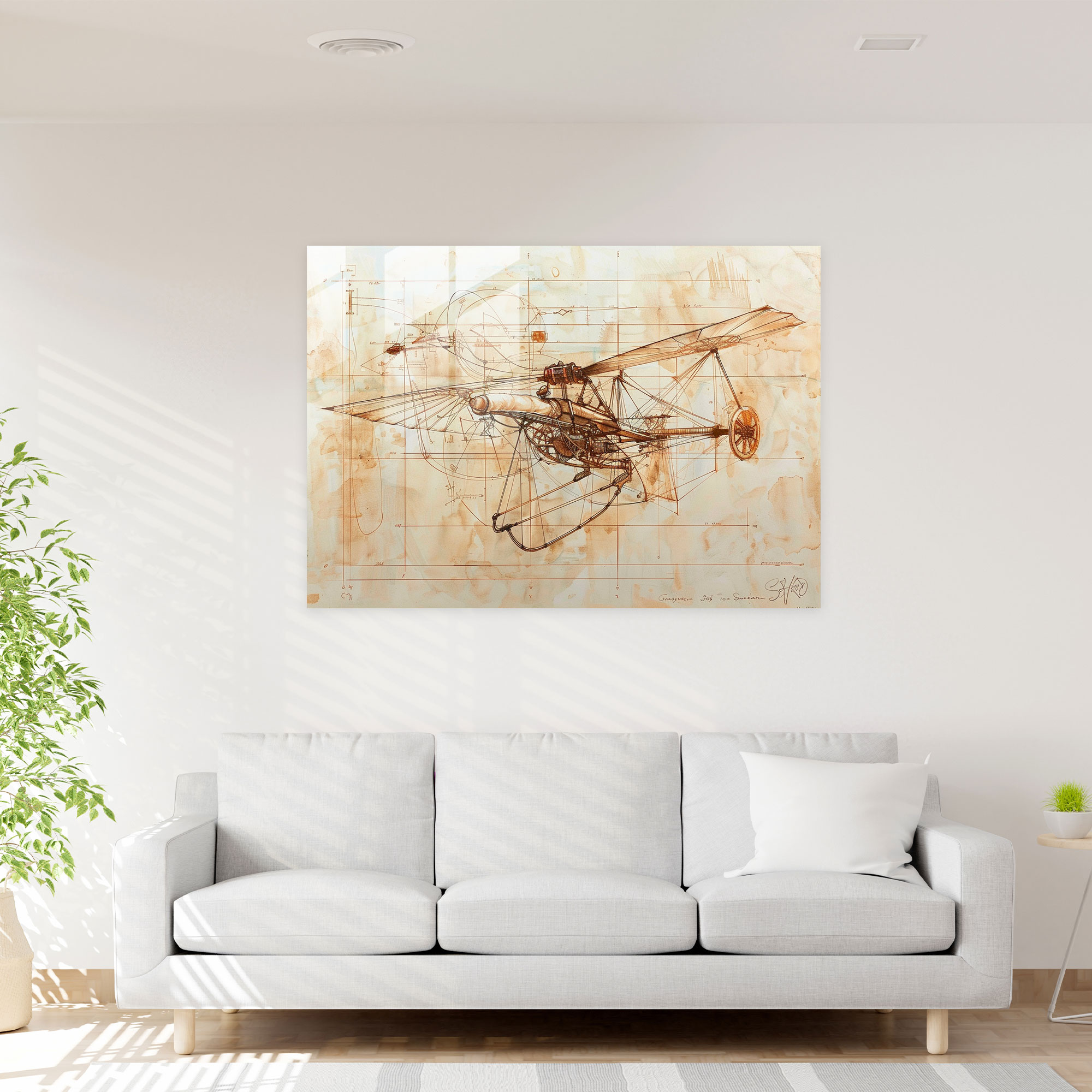 Leonardo Da Vinci Glass Print - Leonardo Da Vinci, Leonardo Da Vinci, Glass Print, Modern Art