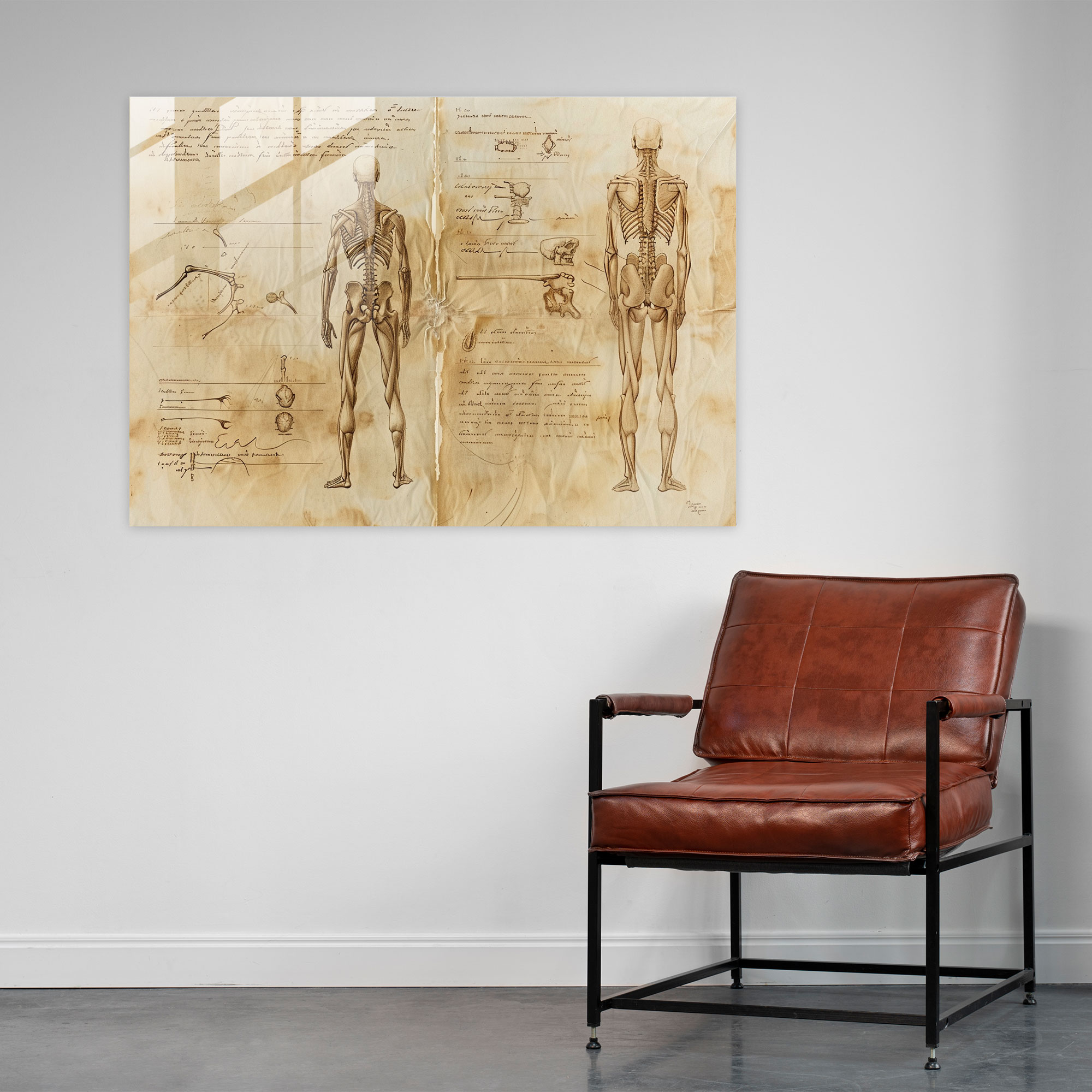 Leonardo Da Vinci Wall Decoration - Leonardo Da Vinci, Wall Decoration, Glass Wall Art, Modern Art