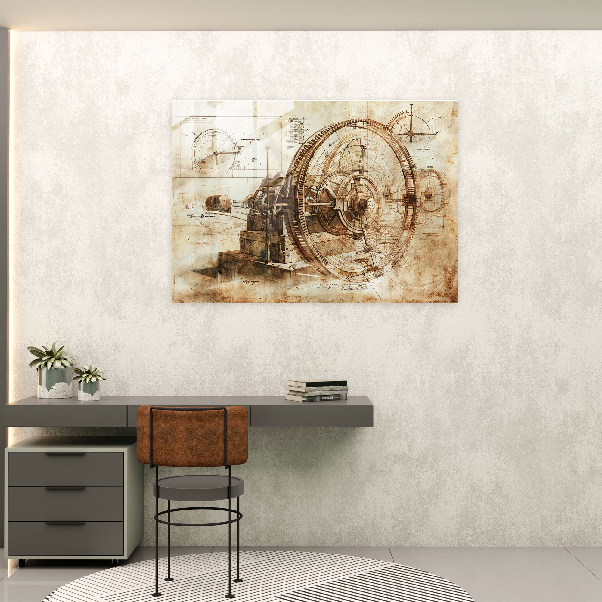 Leonardo Da Vinci Wall Decoration - Leonardo Da Vinci, Modern Art, Glass Art, Leonardo Da Vinci