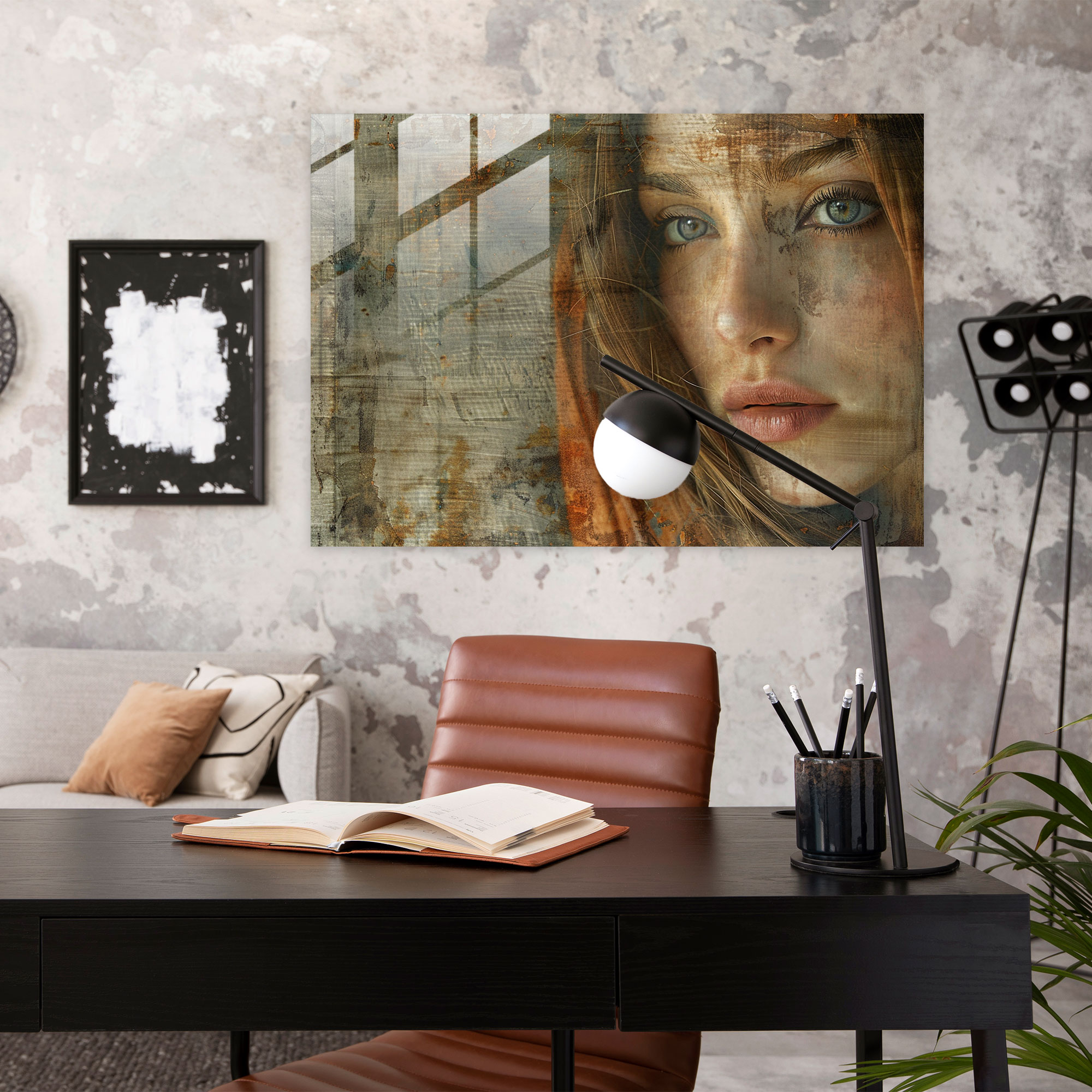 Leonardo Da Vinci Glass Wall Art - Mysterious Woman Portrait - Leonardo Da Vinci, Renaissance Art, Glass Wall Art, Leonardo Da Vinci