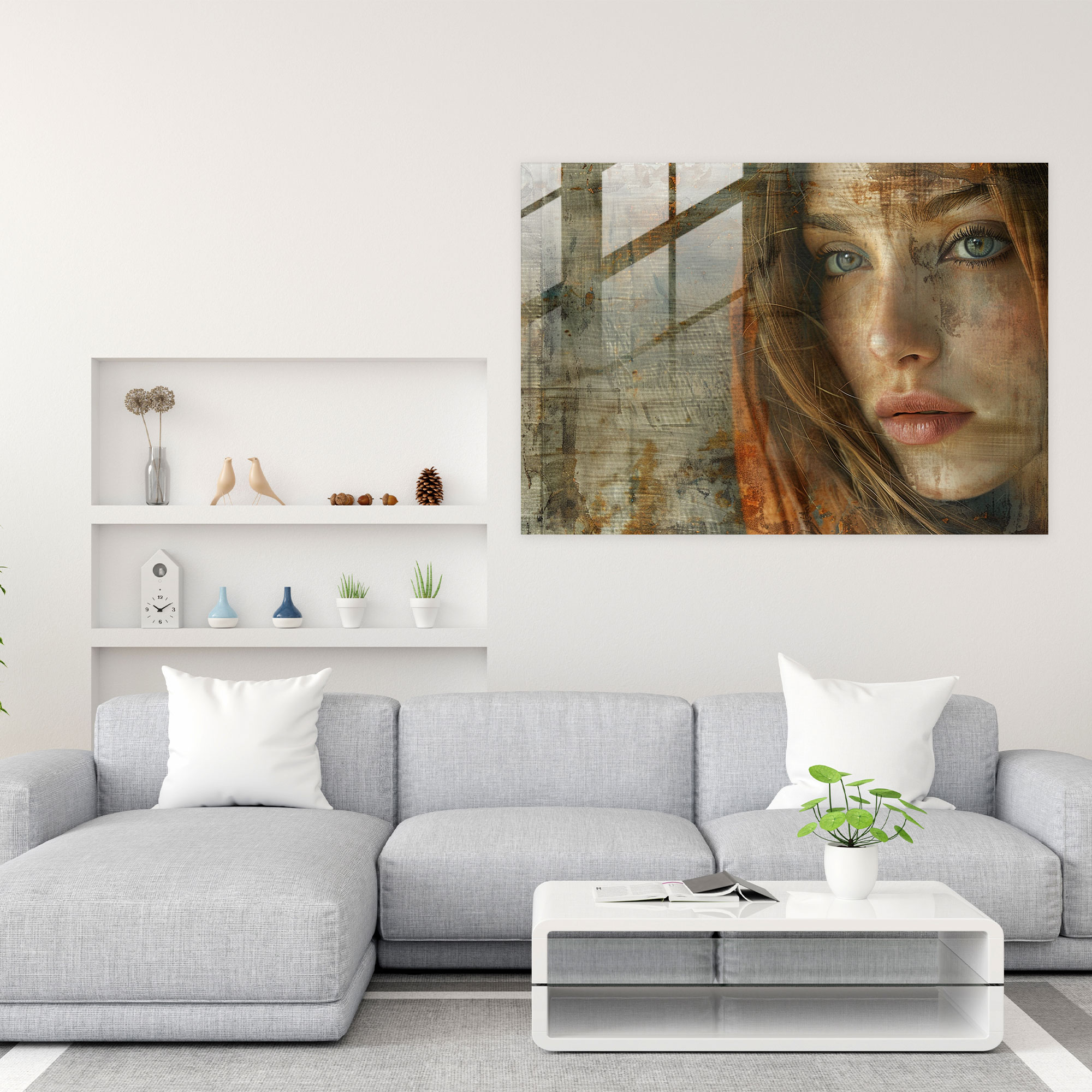Leonardo Da Vinci Glass Wall Art - Mysterious Woman Portrait - Leonardo Da Vinci, Renaissance Art, Glass Wall Art, Leonardo Da Vinci