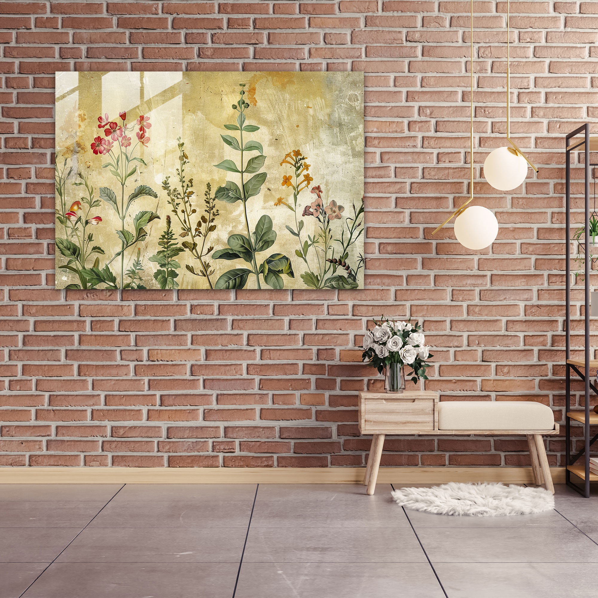 Leonardo Da Vinci Wall Decoration - Botanical Illustration Glass Print - Leonardo Da Vinci, Glass Print, Wall Decoration, Renaissance Art