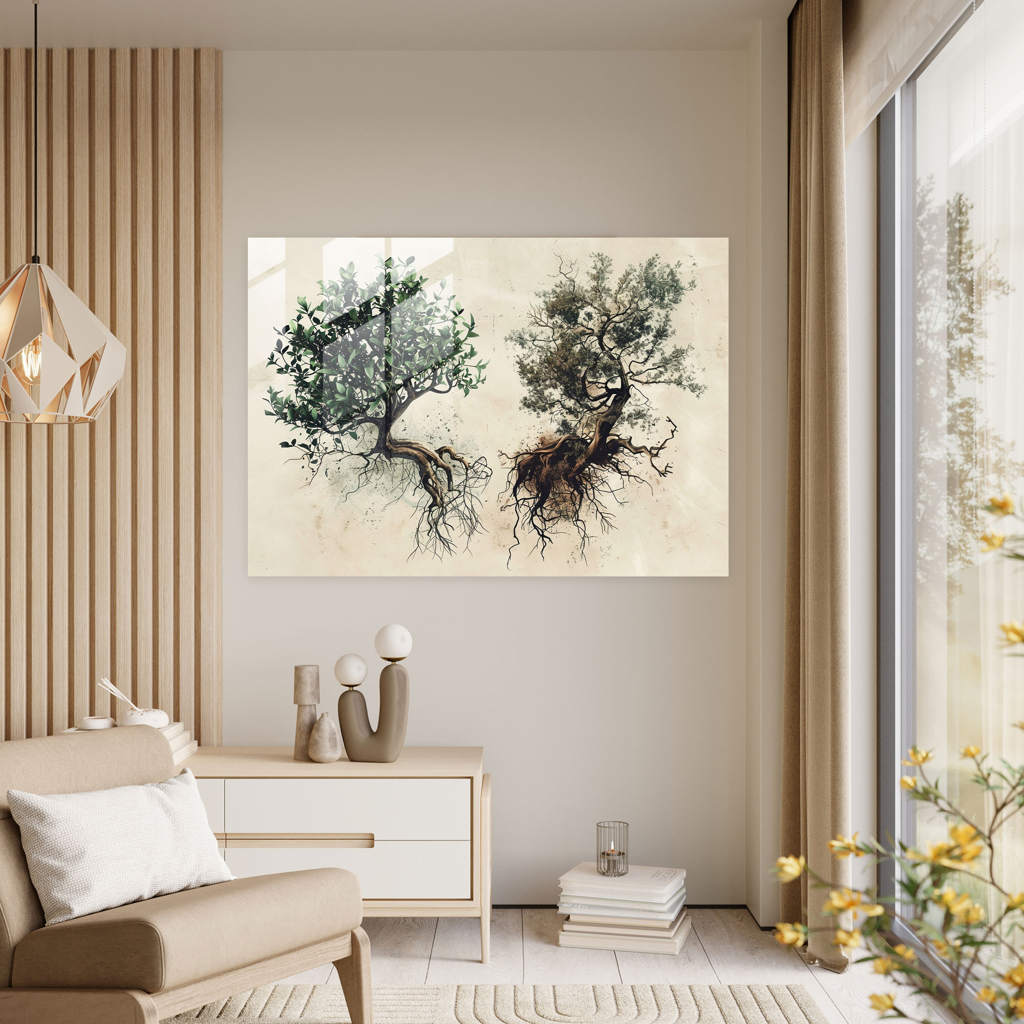 Leonardo Da Vinci Glass Art - Botanical Studies - Leonardo Da Vinci, Home Decoration, Leonardo Da Vinci, Glass Print
