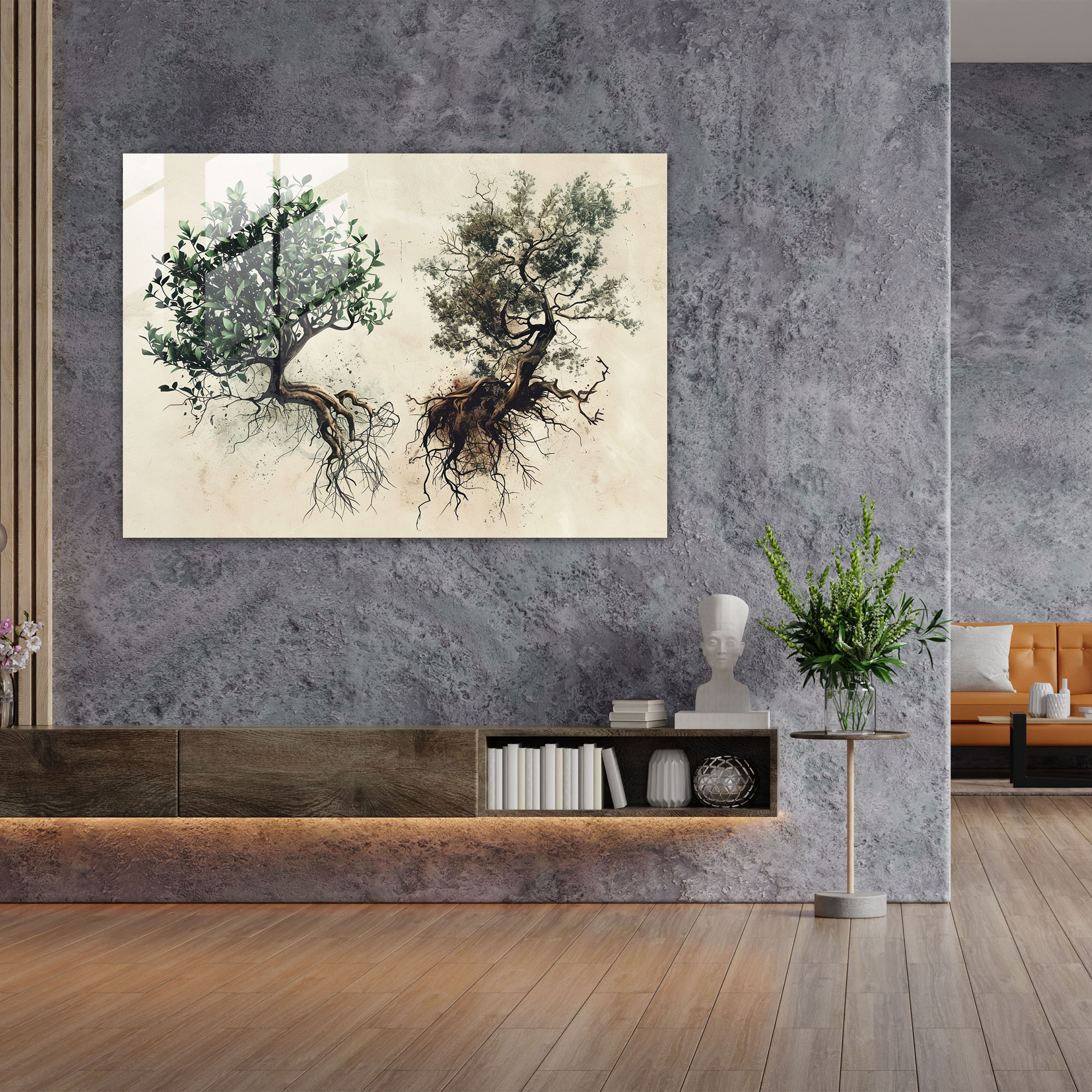 Leonardo Da Vinci Glass Art - Botanical Studies - Leonardo Da Vinci, Home Decoration, Leonardo Da Vinci, Glass Print