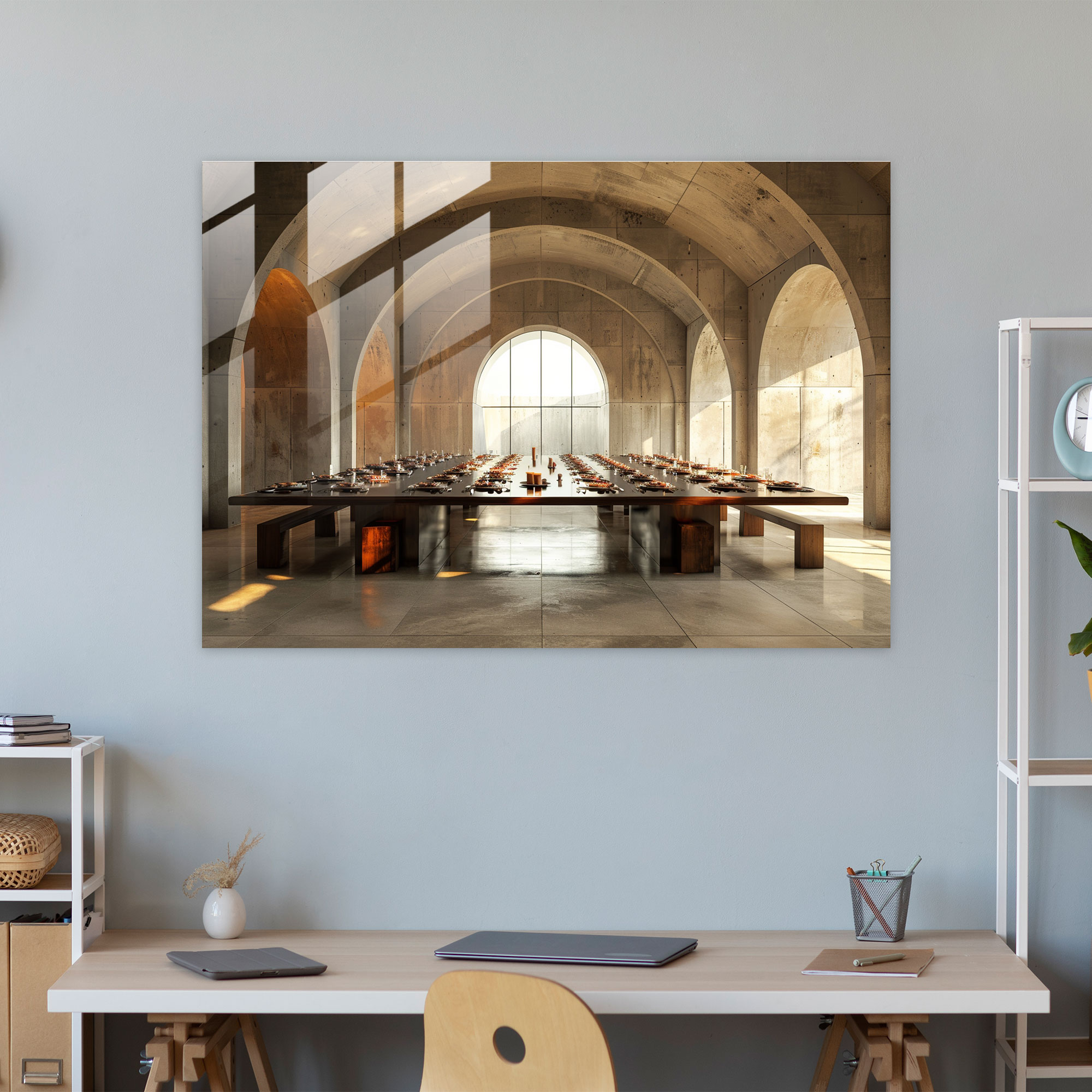 Leonardo Da Vinci Glass Art - Last Supper Reimagined - Leonardo Da Vinci, Leonardo Da Vinci, Glass Print, Glass Art