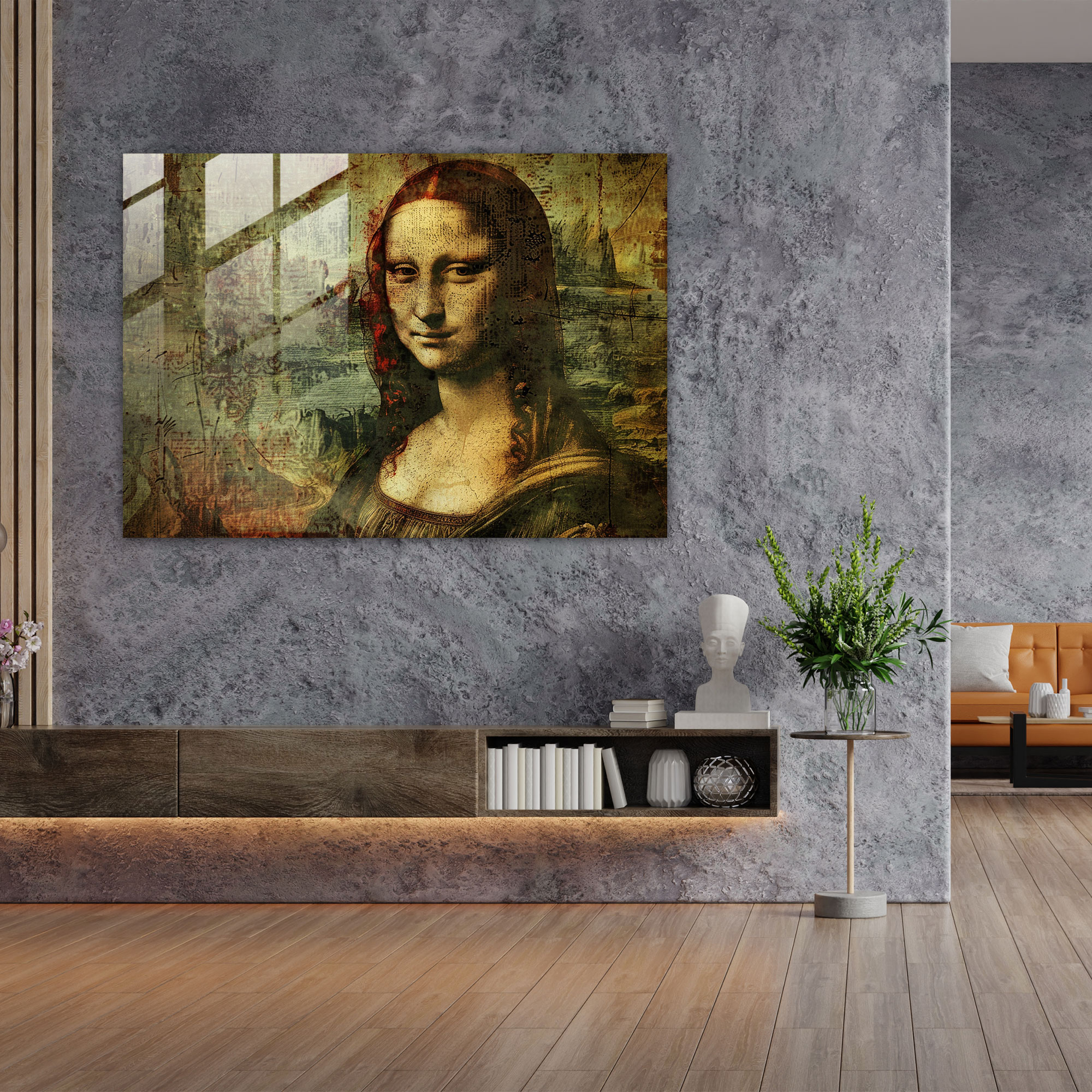 Leonardo Da Vinci Glass Wall Art - Leonardo Da Vinci, Glass Wall Art, Mysterious Woman, Elegance