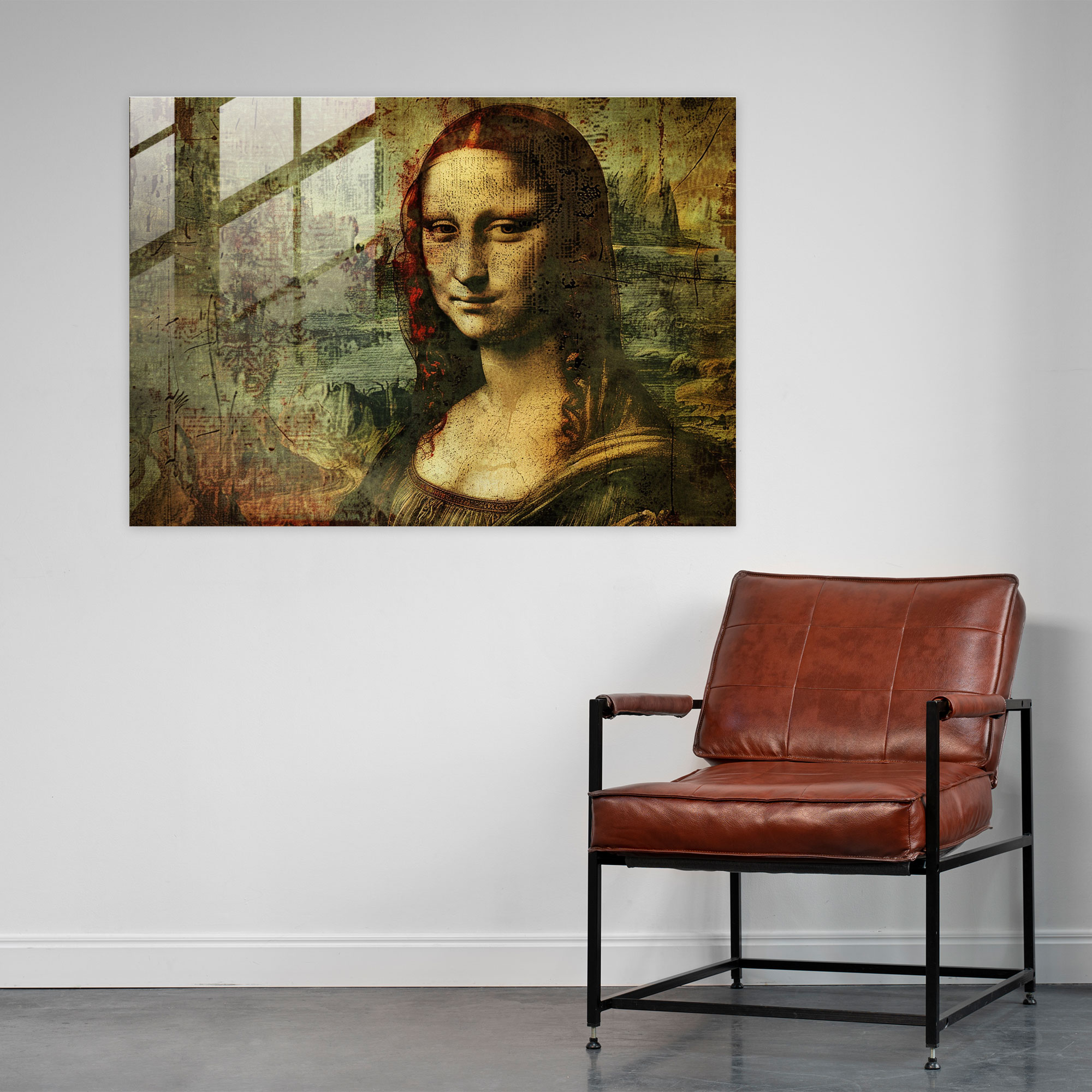 Leonardo Da Vinci Glass Wall Art - Leonardo Da Vinci, Glass Wall Art, Mysterious Woman, Elegance