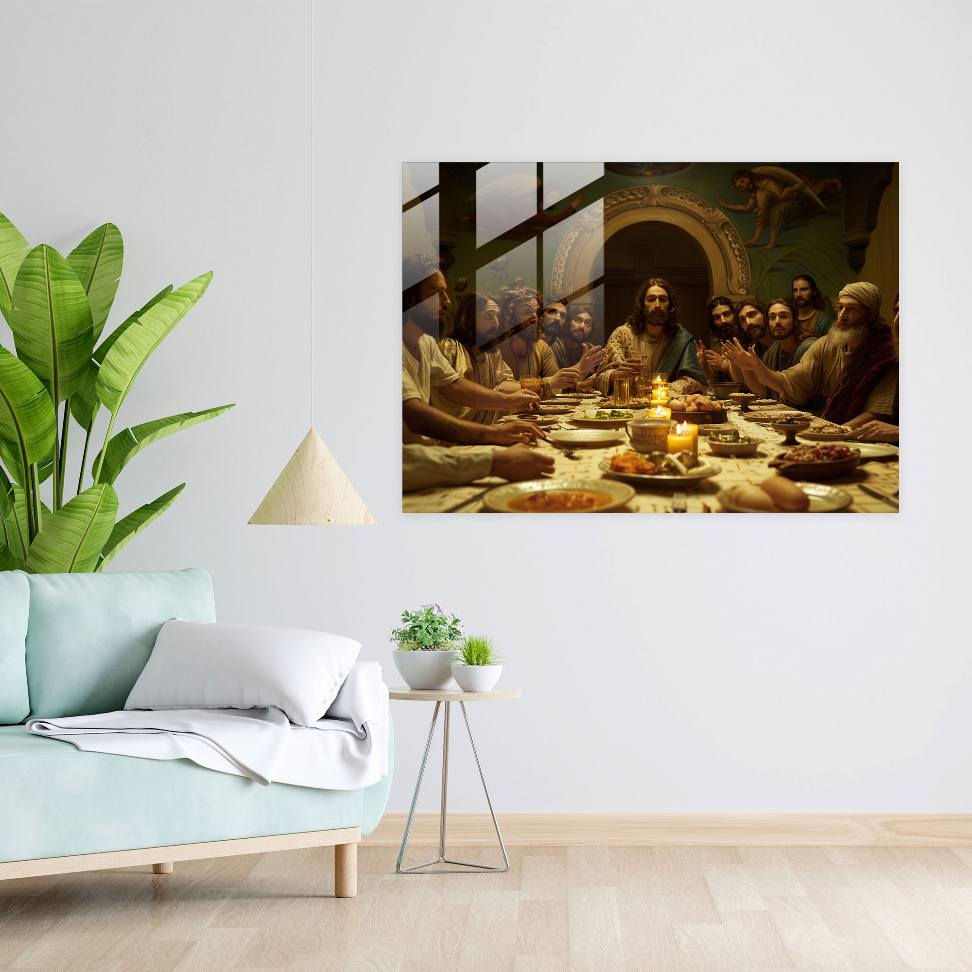 Leonardo Da Vinci Modern Art - Leonardo Da Vinci, Last Supper, Modern Art, Statement Piece