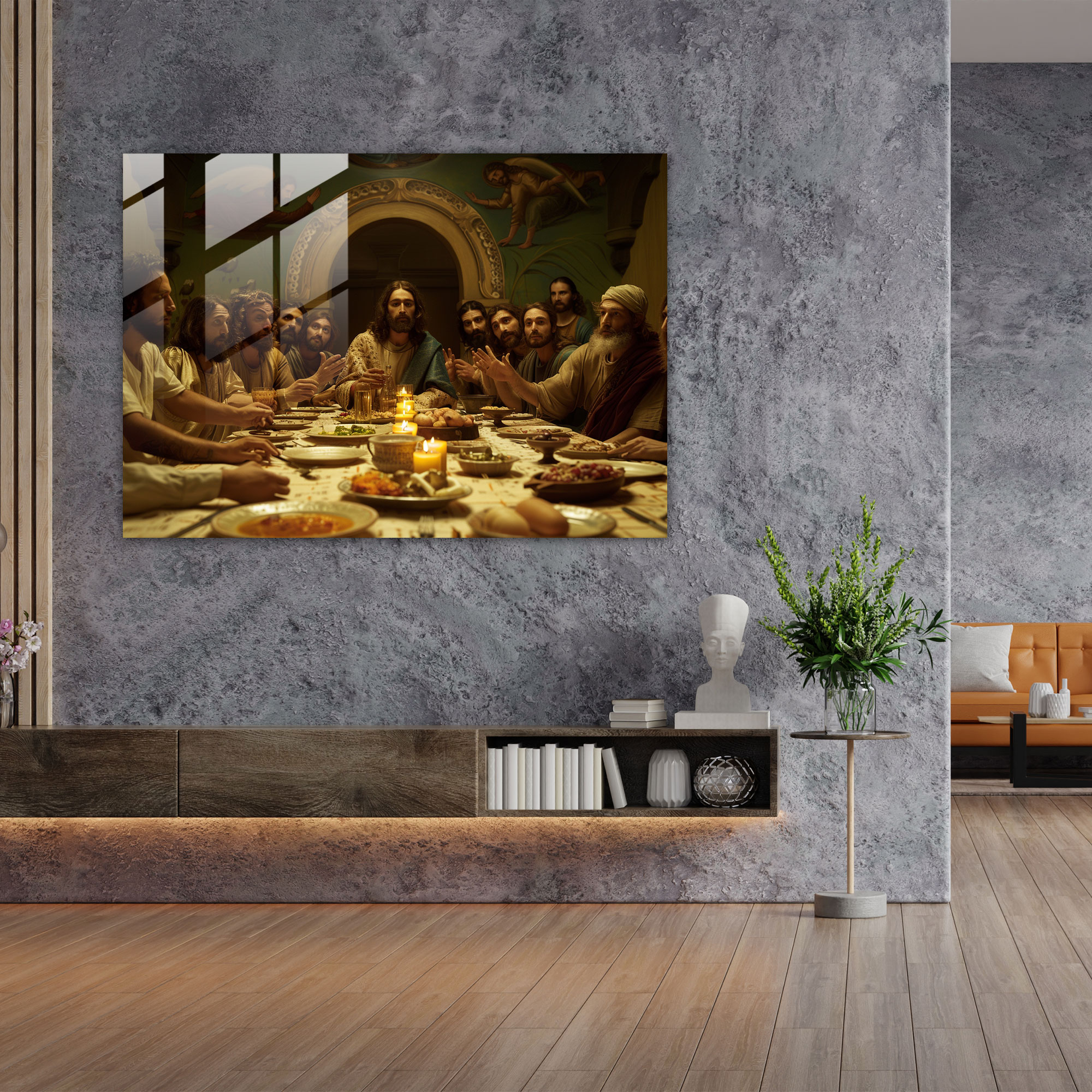Leonardo Da Vinci Modern Art - Leonardo Da Vinci, Last Supper, Modern Art, Statement Piece