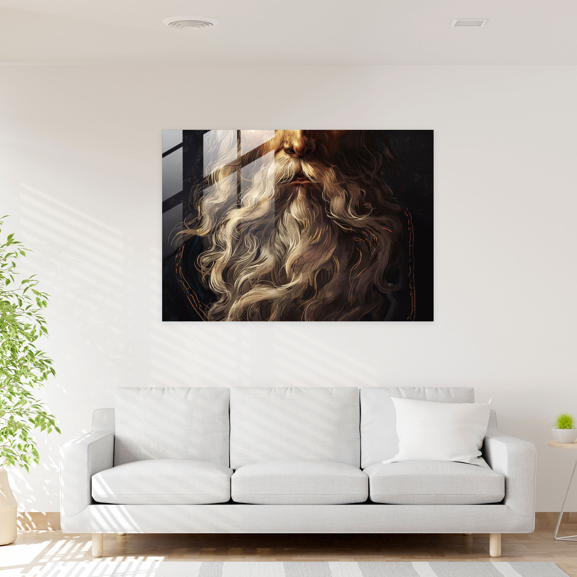 Leonardo Da Vinci Glass Wall Art - Leonardo Da Vinci, Glass Print, Home Decoration, Wall Decoration