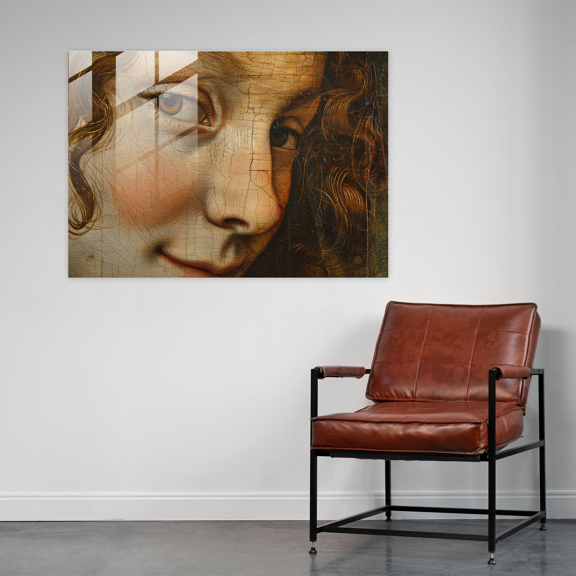 Leonardo Da Vinci Wall Decoration - Leonardo Da Vinci, Glass Art, Glass Wall Art, Home Decoration
