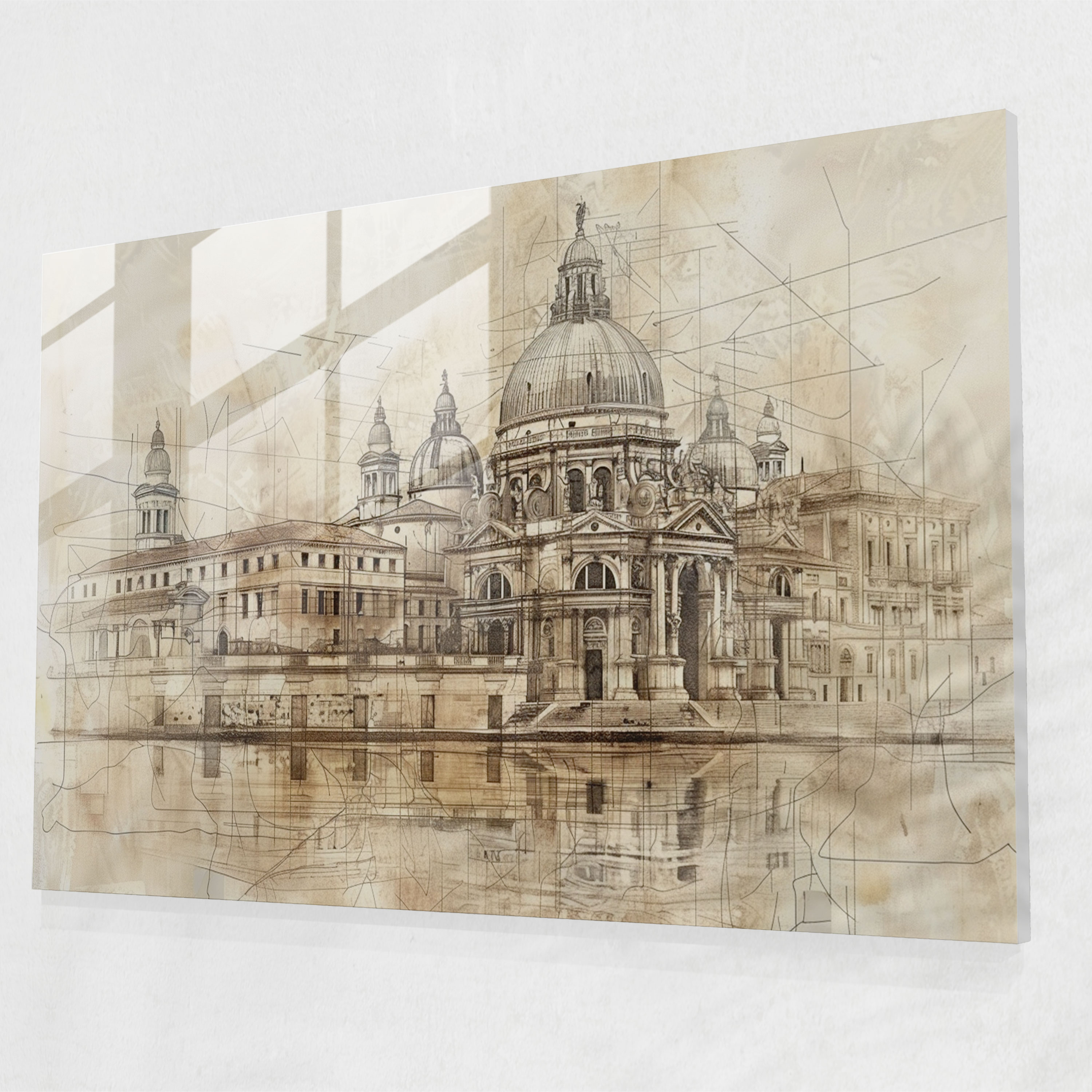 Leonardo Da Vinci Glass Wall Art - Leonardo Da Vinci, Glass Print, Wall Decoration, Modern Art