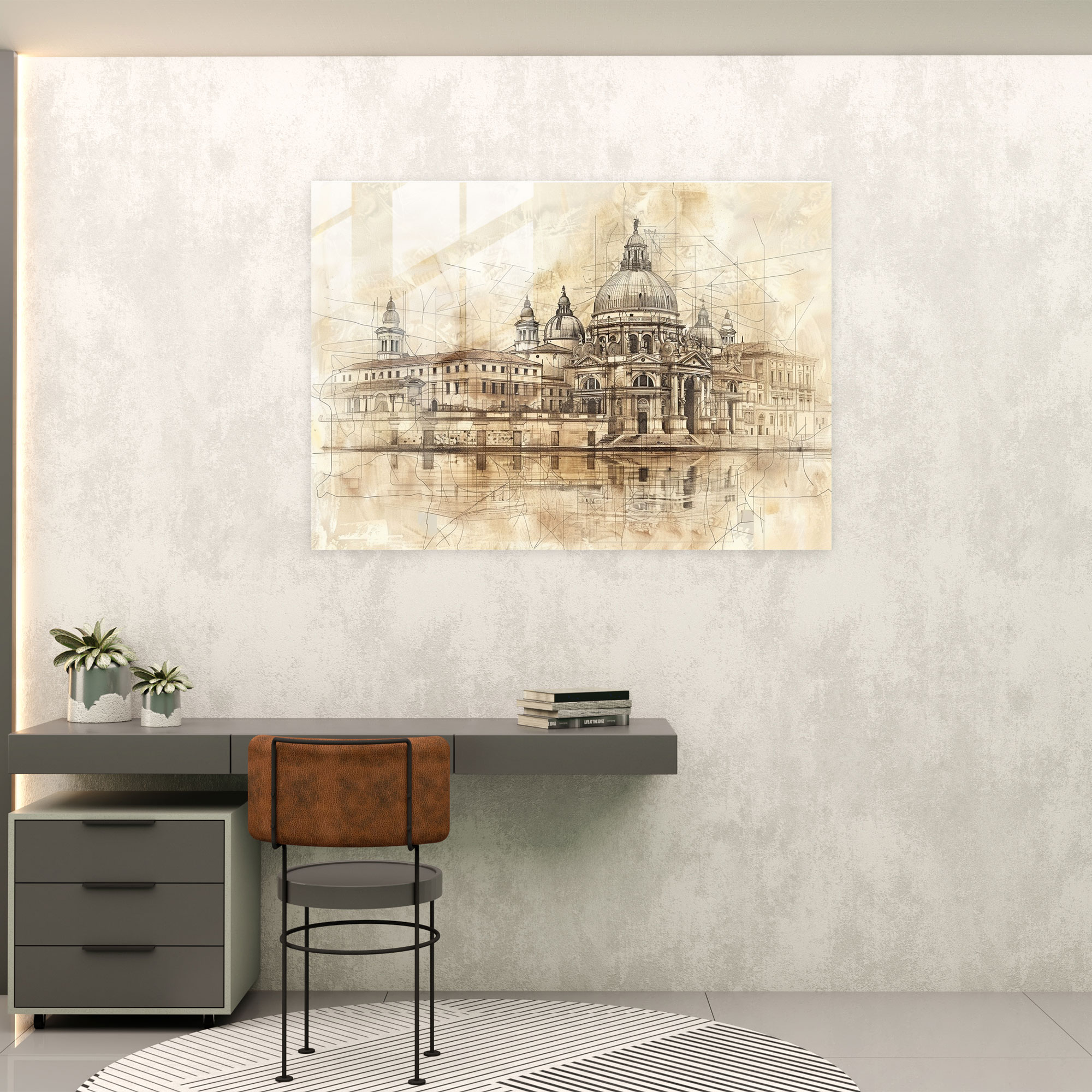 Leonardo Da Vinci Glass Wall Art - Leonardo Da Vinci, Glass Print, Wall Decoration, Modern Art