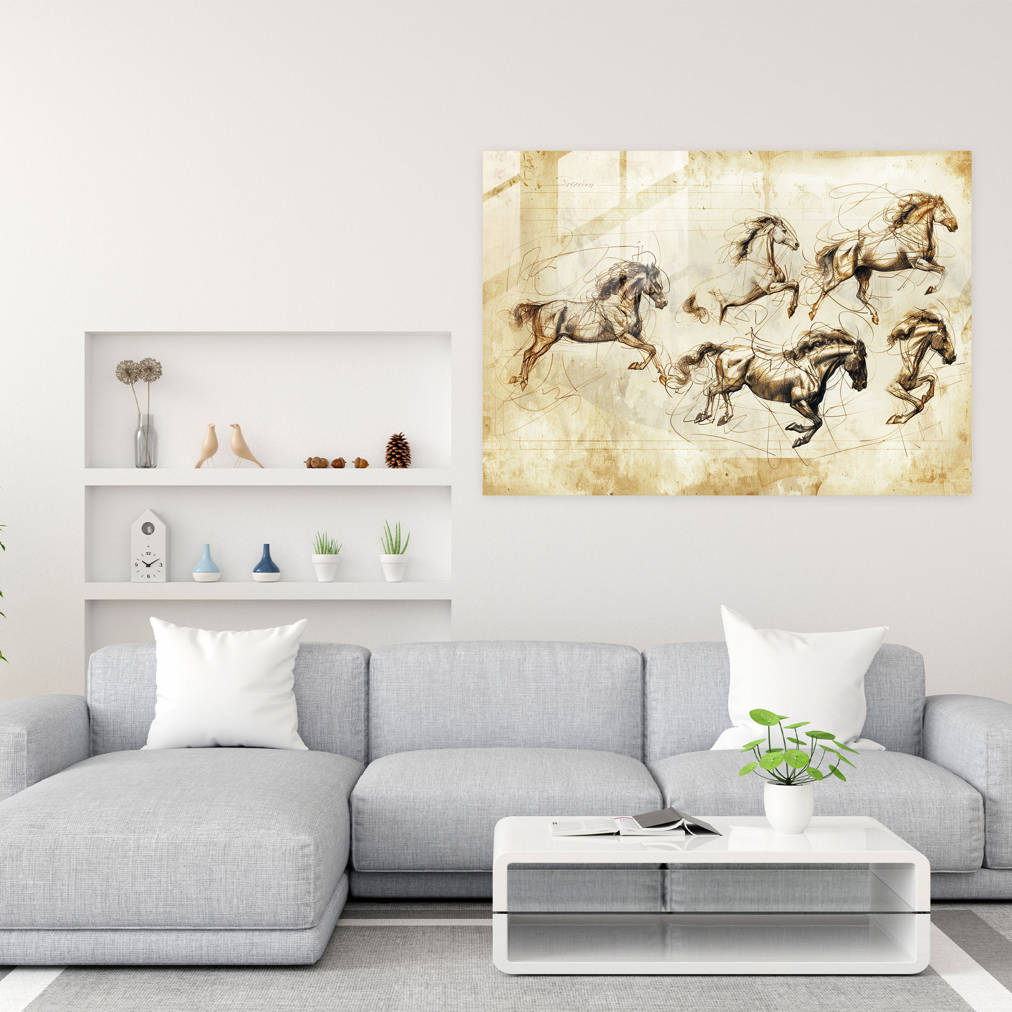 Leonardo Da Vinci Wall Decoration - Leonardo Da Vinci, Glass Art, Leonardo Da Vinci, Glass Wall Art