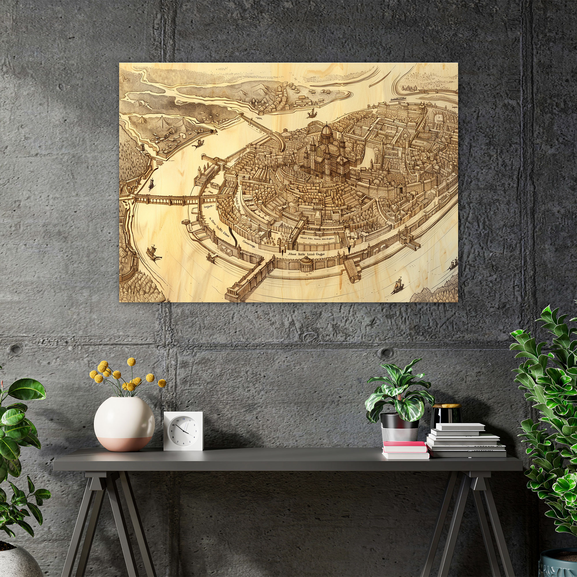 Leonardo Da Vinci Style Wall Decoration - Leonardo Da Vinci, Leonardo Da Vinci Style, Canvas, Home Decoration