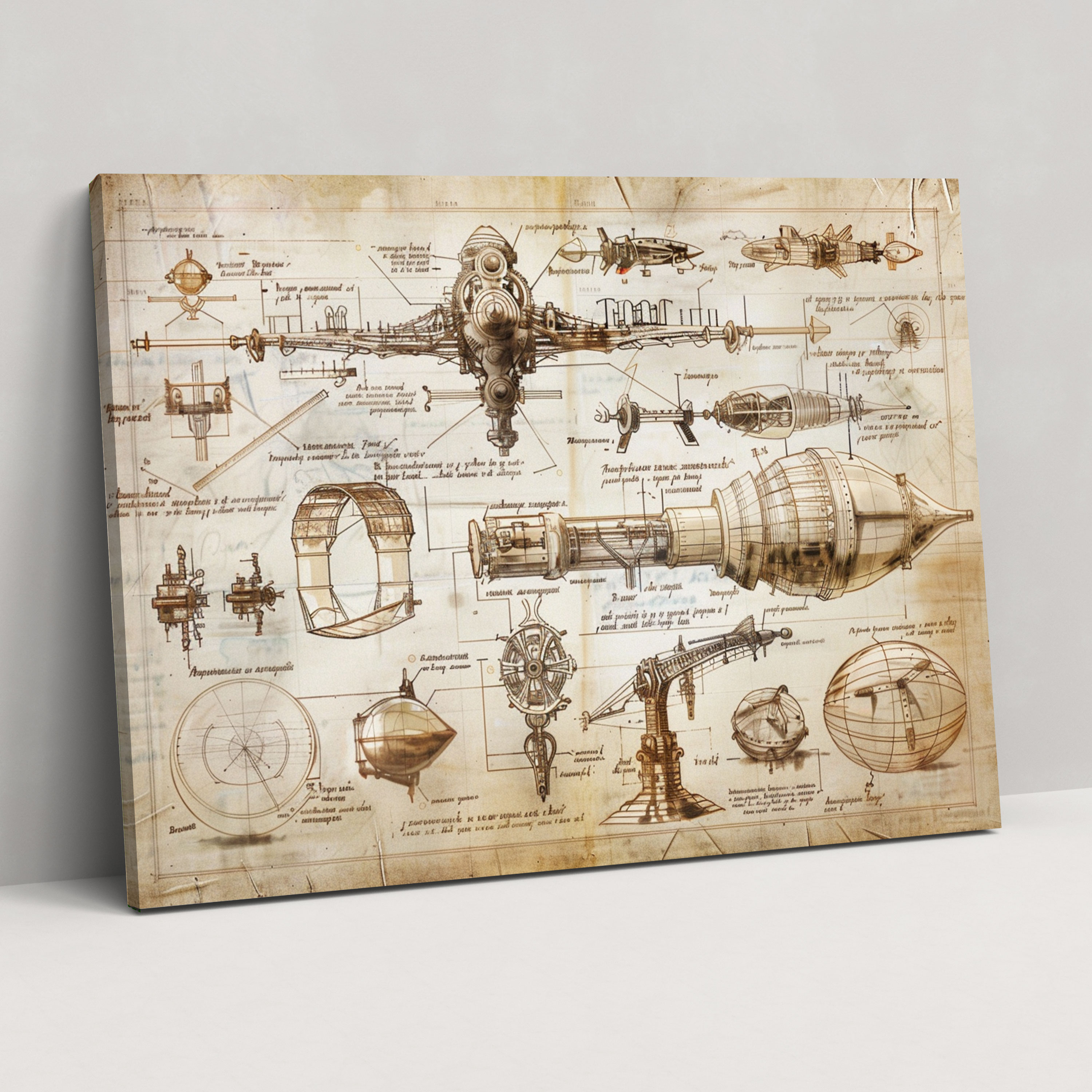 Leonardo Da Vinci Style Canvas Print - Leonardo Da Vinci, Canvas Print, Leonardo Da Vinci Style, Wall Decoration
