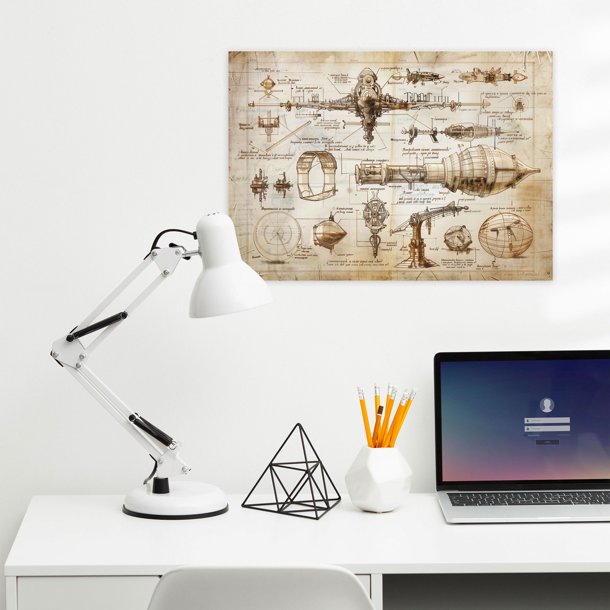 Leonardo Da Vinci Style Canvas Print - Leonardo Da Vinci, Canvas Print, Leonardo Da Vinci Style, Wall Decoration