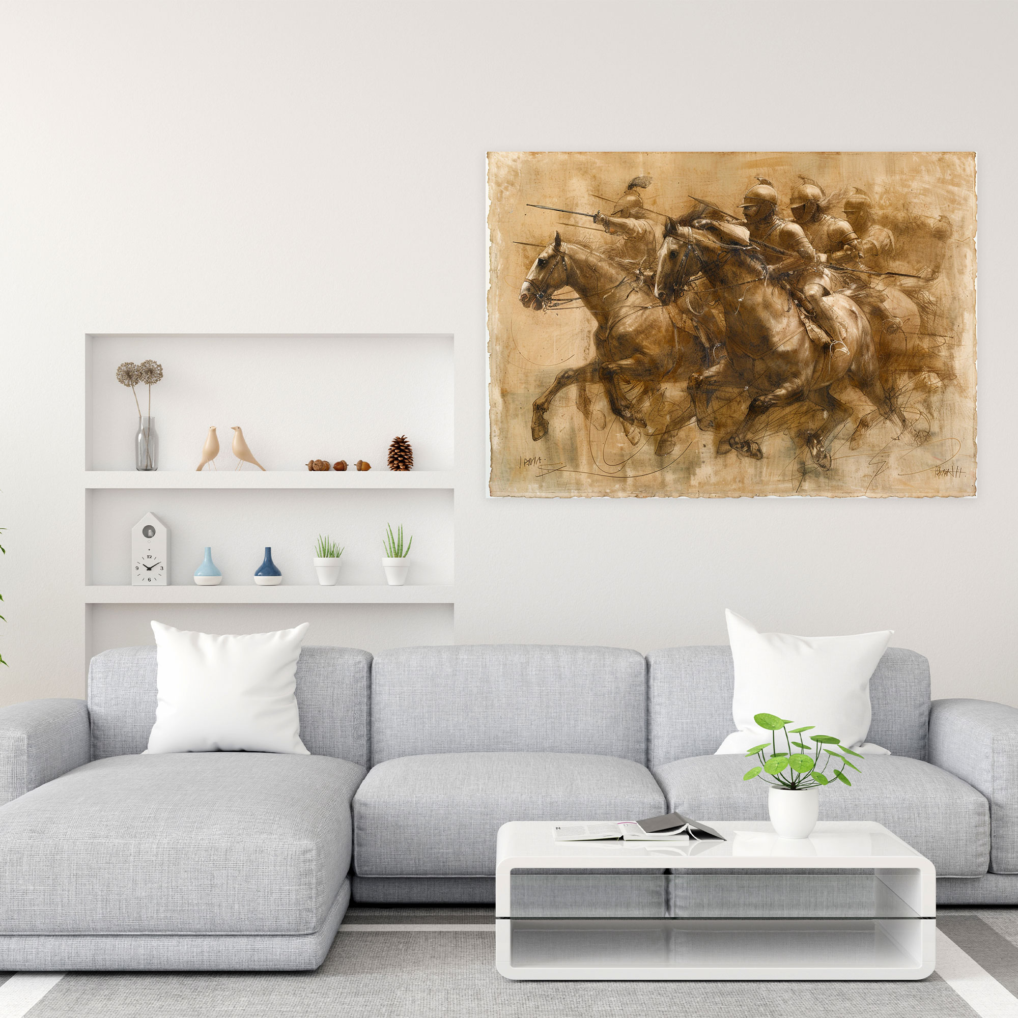 Leonardo Da Vinci Style Canvas Print - Leonardo Da Vinci, Home Decoration, Canvas Print, Wall Art