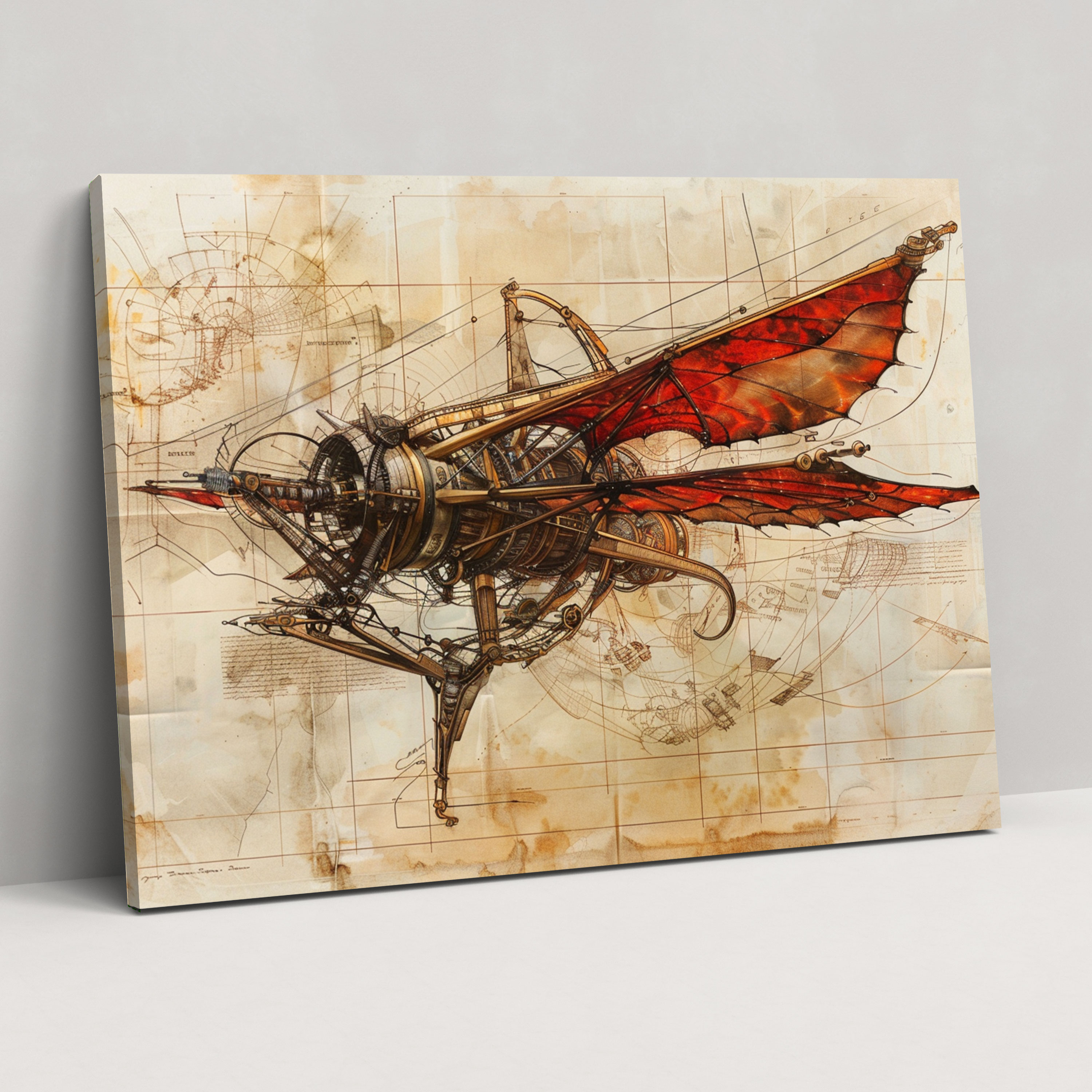 Leonardo Da Vinci Style Wall Art - Leonardo Da Vinci, Canvas Print, Home Decoration, Wall Art